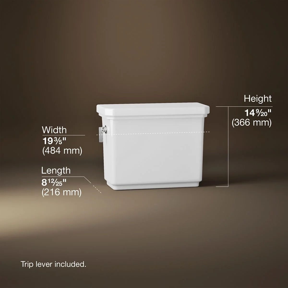 KOHLER K-35956 Claude Toilet tank, 1.28 gpf - Image 13