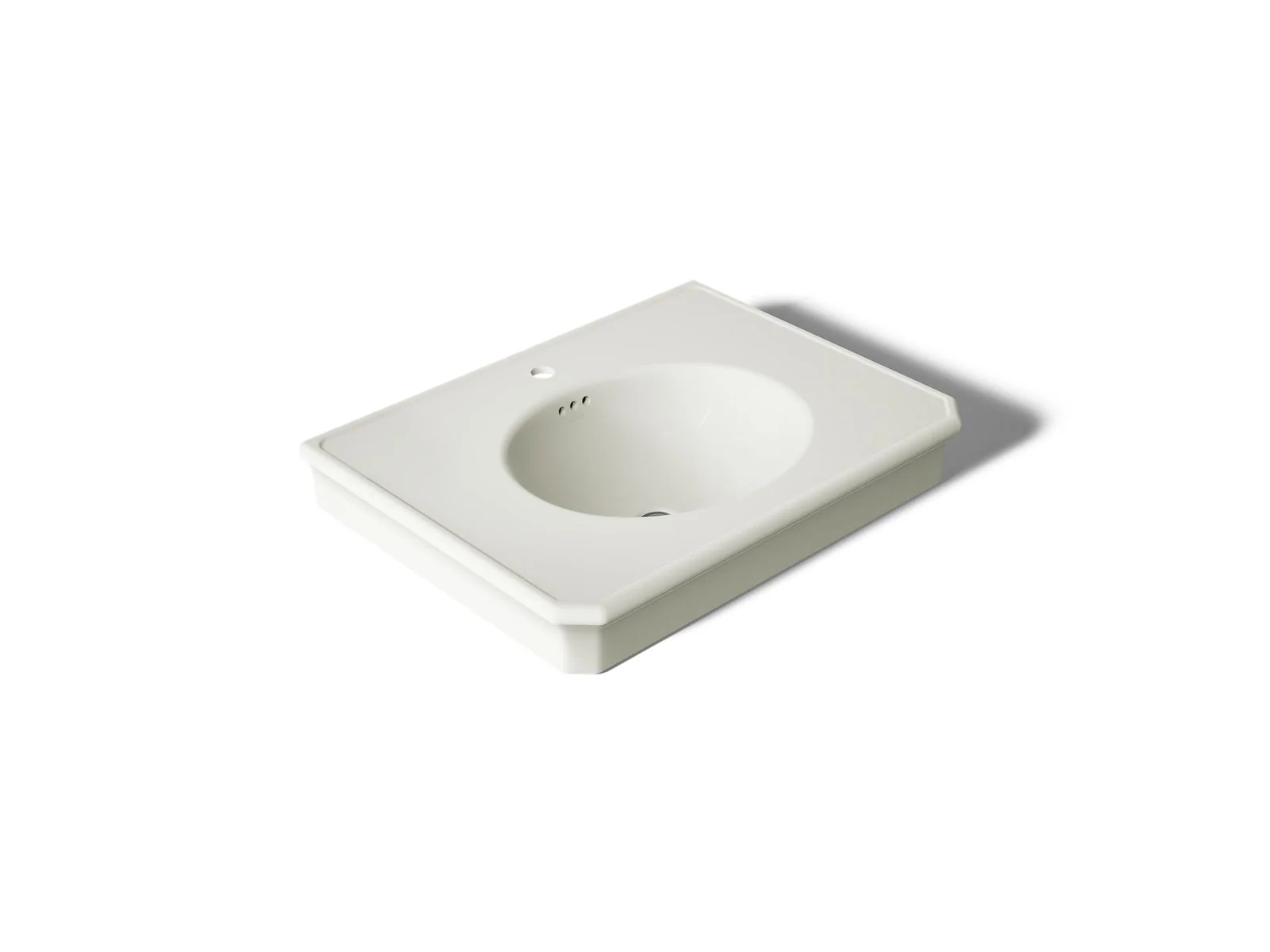KOHLER K-38225-1 Claude 30" rectangular pedestal/console table bathroom sink
