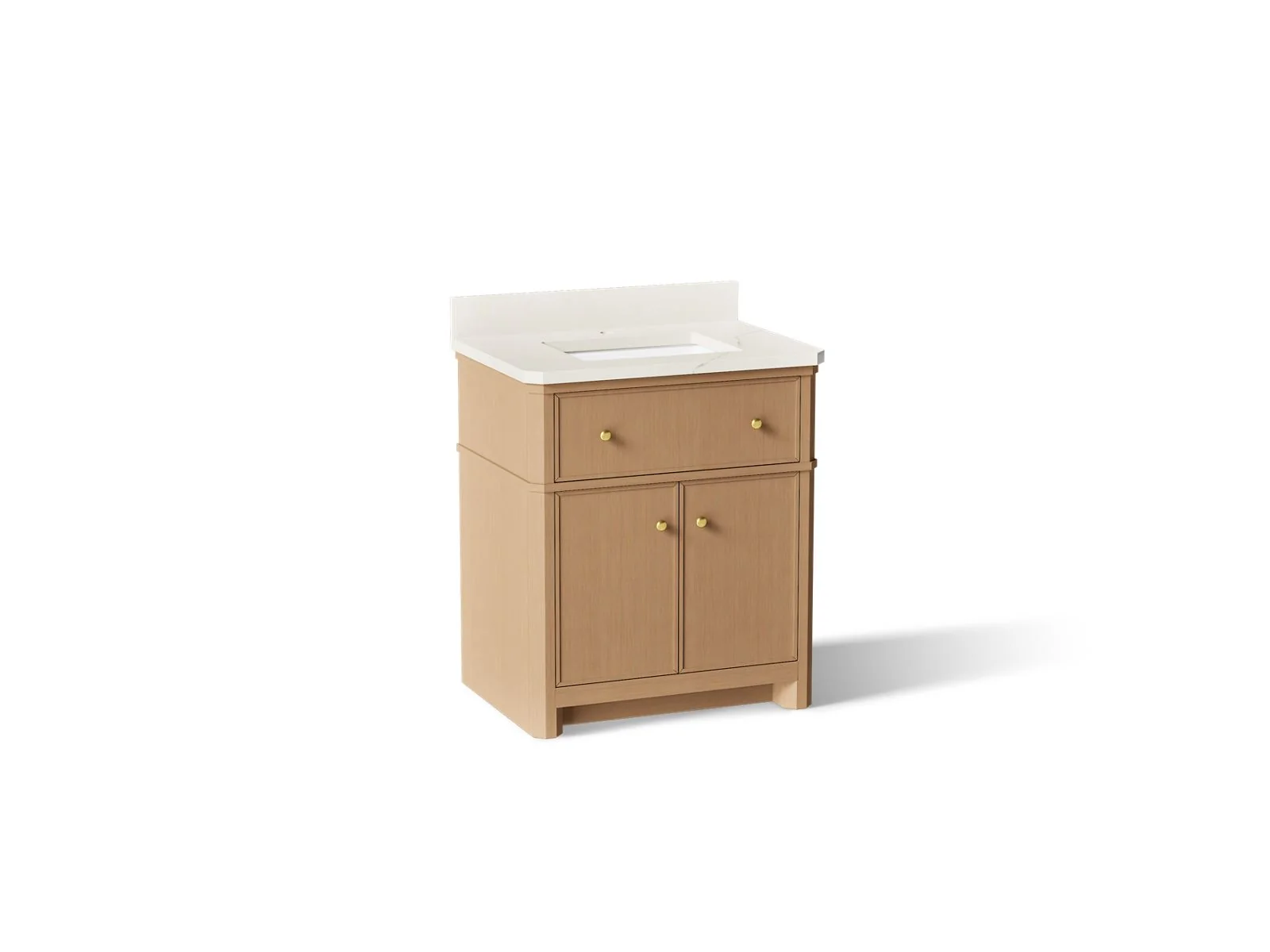 KOHLER K-39306 Claude 30" bathroom vanity cabinet with sink and quartz top - Image 7