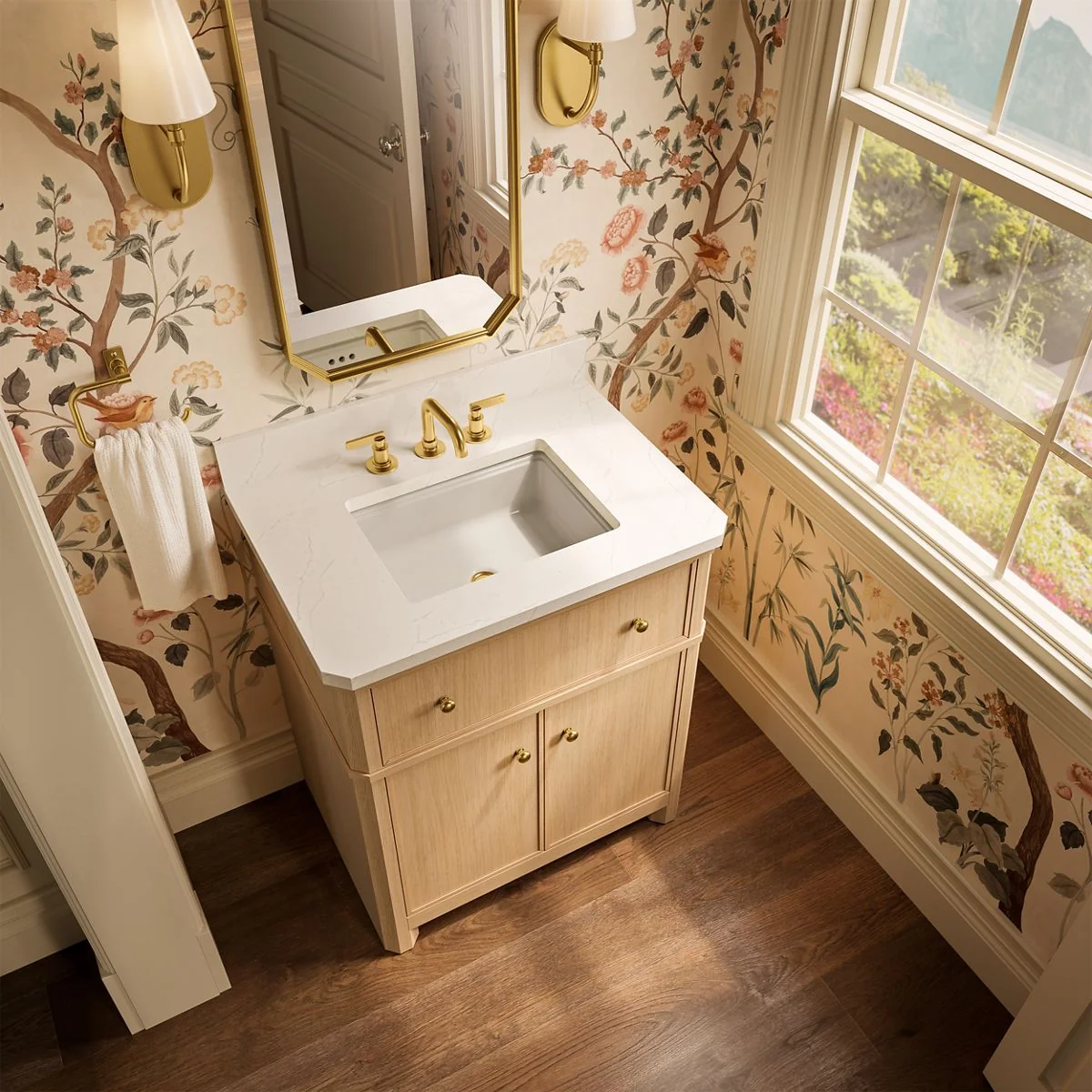 KOHLER K-39306 Claude 30" bathroom vanity cabinet with sink and quartz top - Image 8