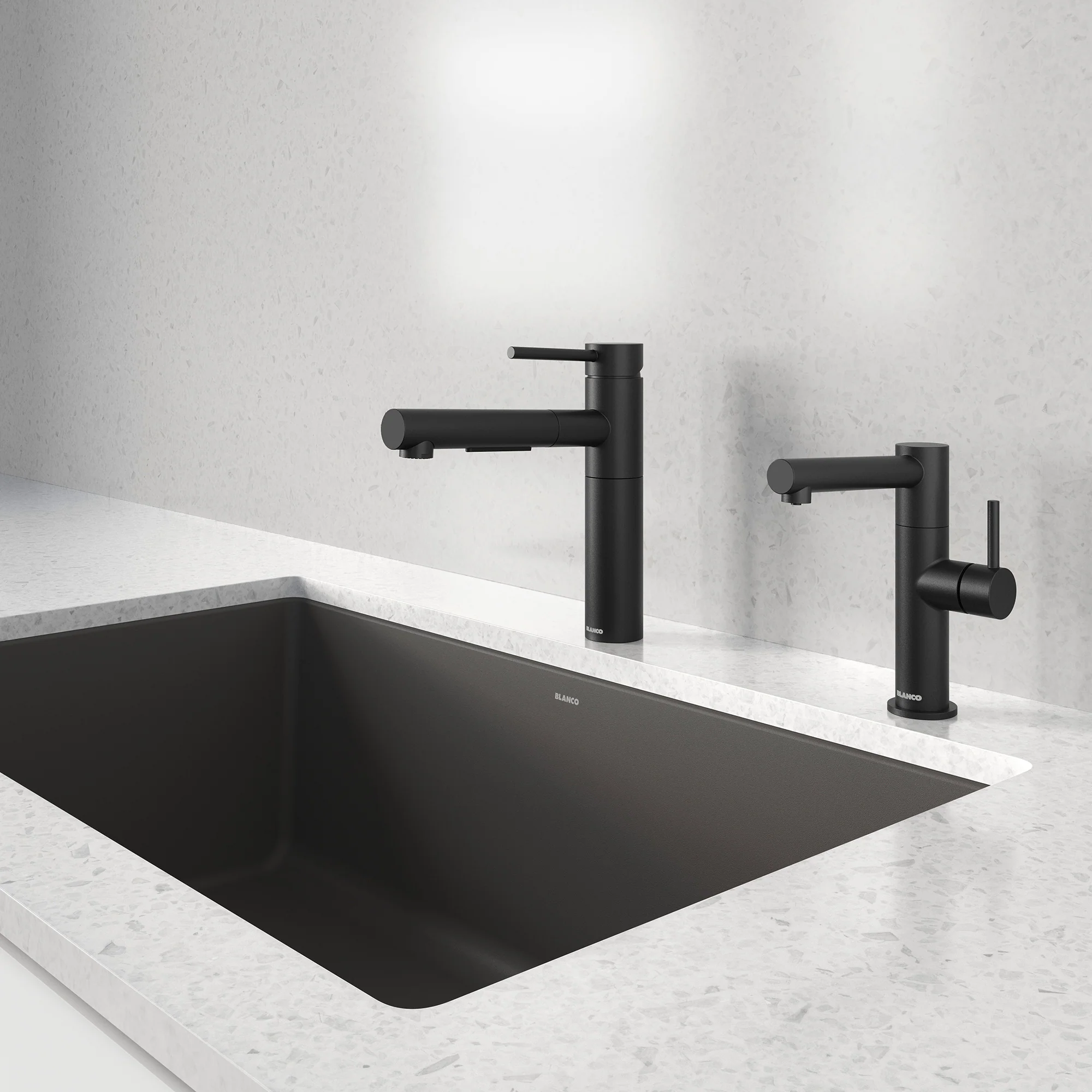 BLANCO Alta II Low Arc Pull-Out Dual-Spray Kitchen Faucet - Image 15