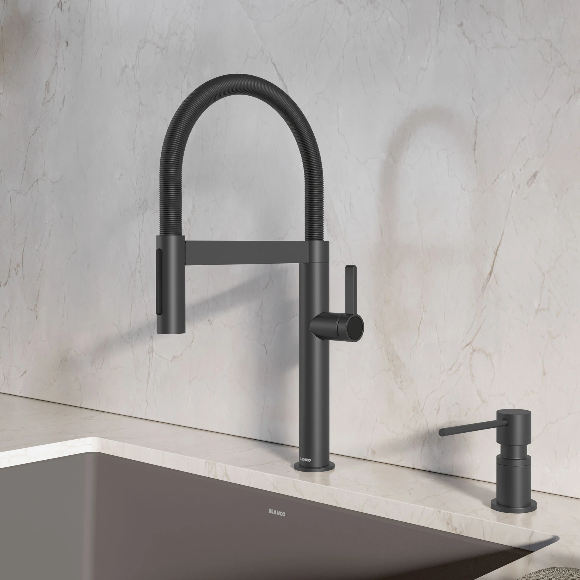BLANCO Culina II Culina Mini II Pull-Down Dual-Spray Kitchen Faucet - Image 9