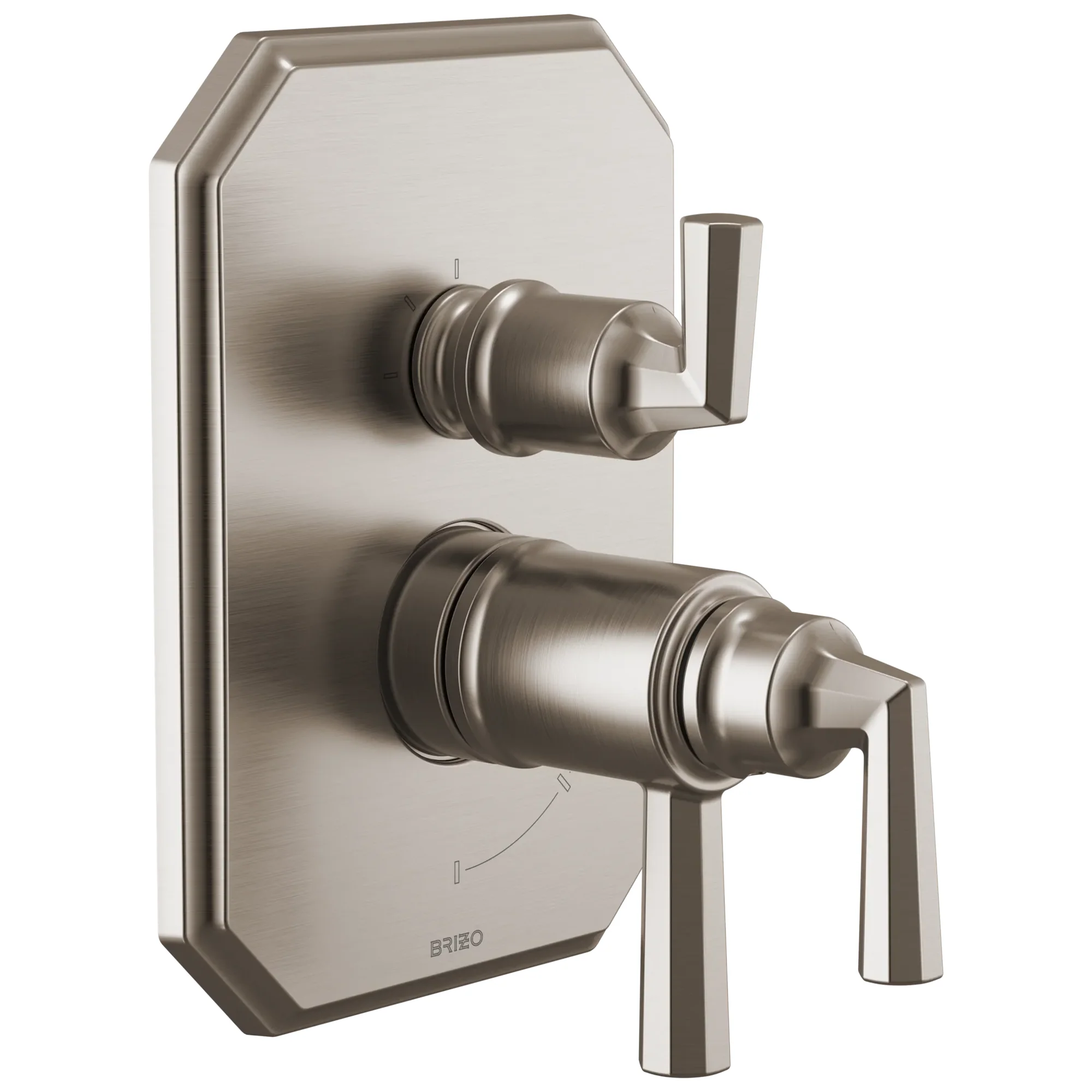 Brizo Beauclere T75565 TempAssure Thermostatic Valve with Integrated 3-Function Diverter Trim