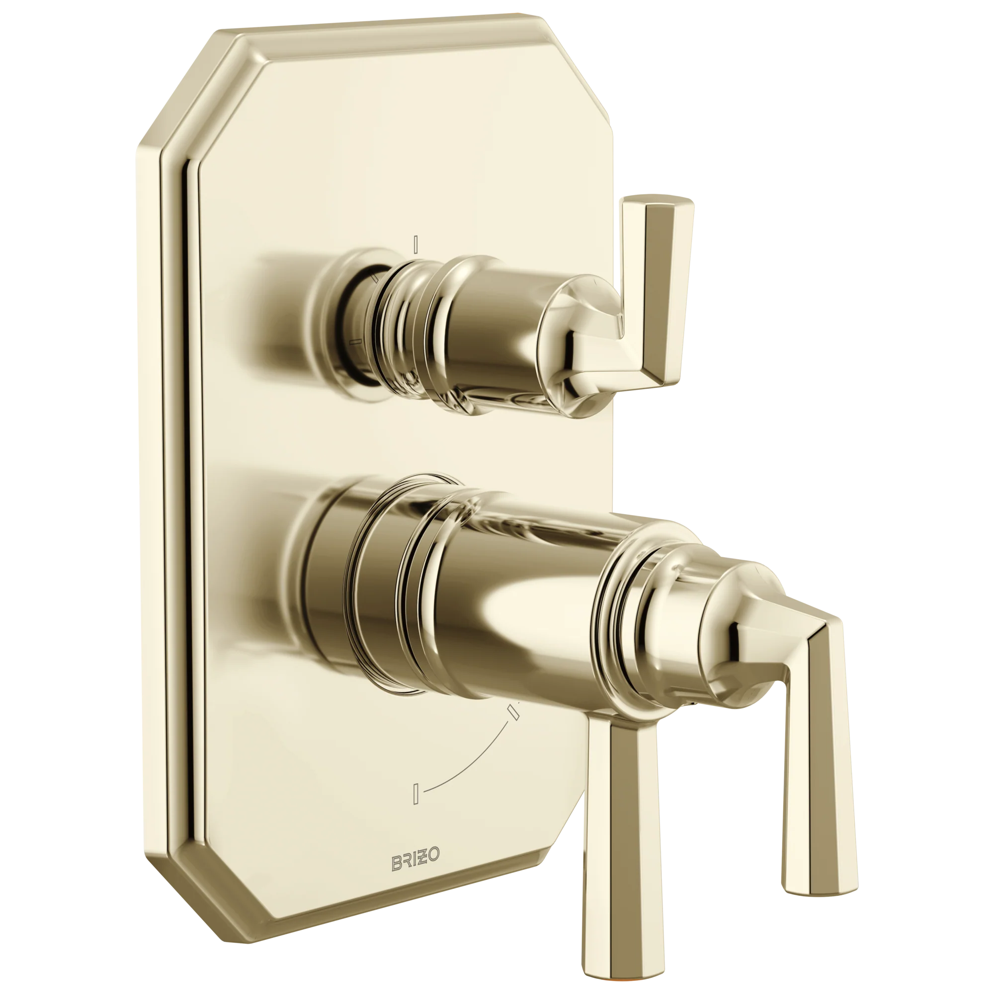 Brizo Beauclere T75565 TempAssure Thermostatic Valve with Integrated 3-Function Diverter Trim - Image 2