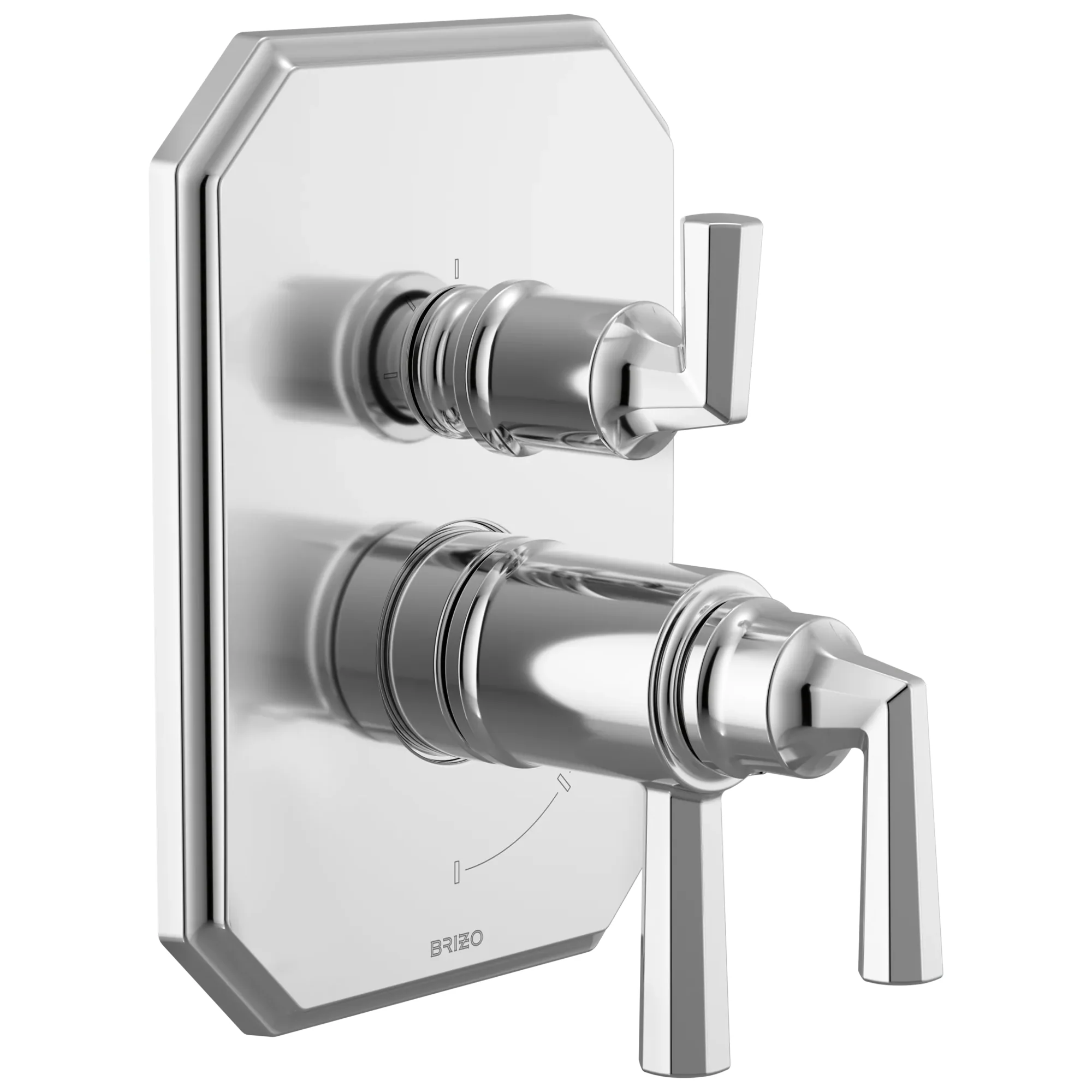 Brizo Beauclere T75565 TempAssure Thermostatic Valve with Integrated 3-Function Diverter Trim - Image 4