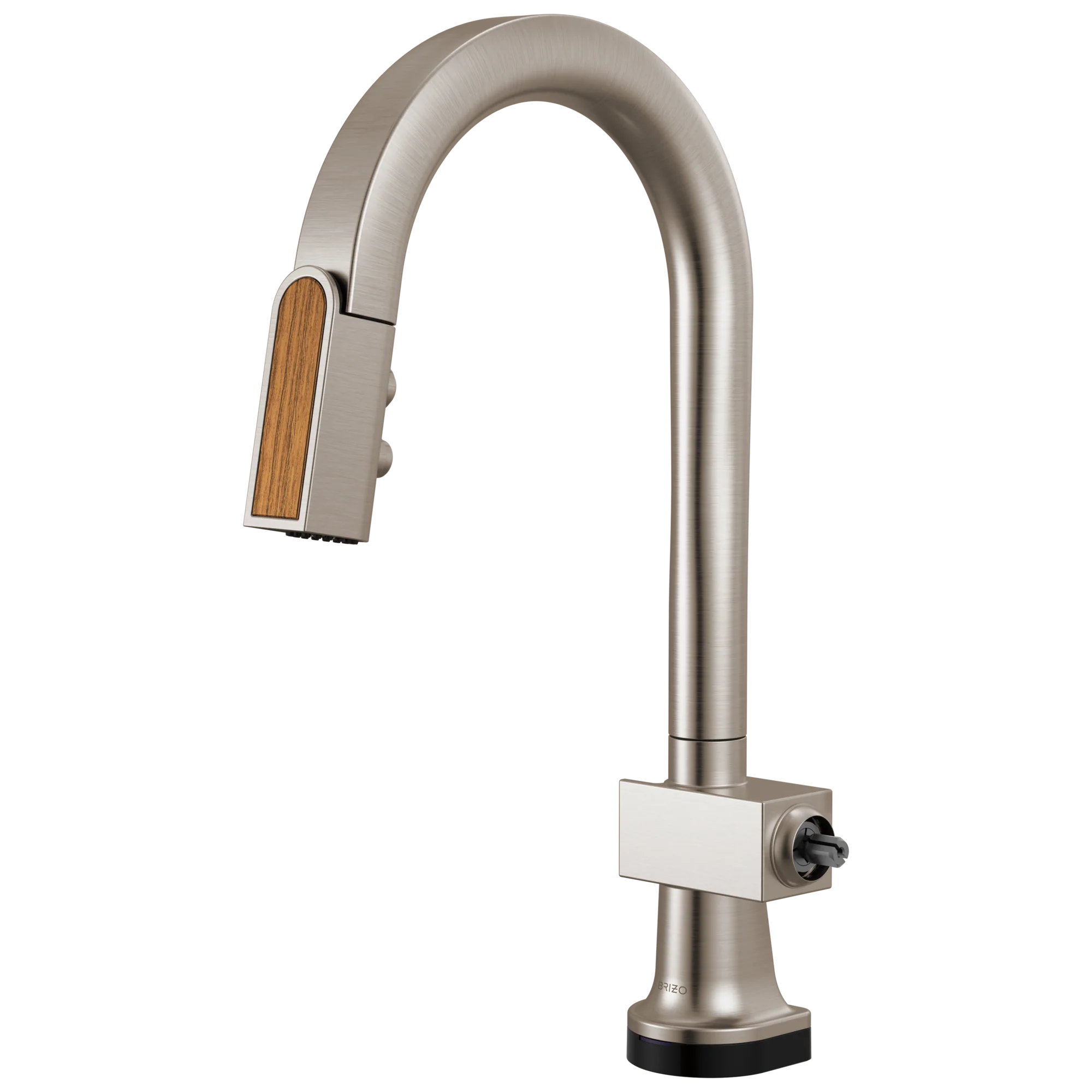 Brizo Frank Lloyd Wright 64922LF SmartTouch Pull-Down Prep Faucet with Arc Spout and Wood Spout - Less Handle