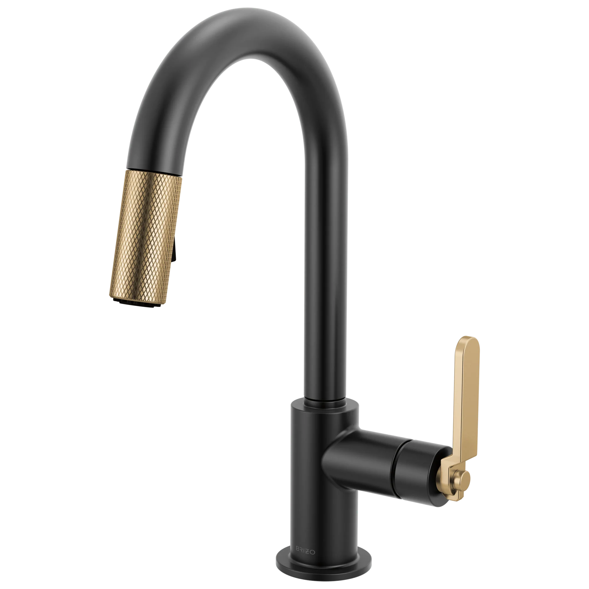 Brizo Litze 63944LF Pull-Down Prep Faucet with Arc Spout - Industrial Handle