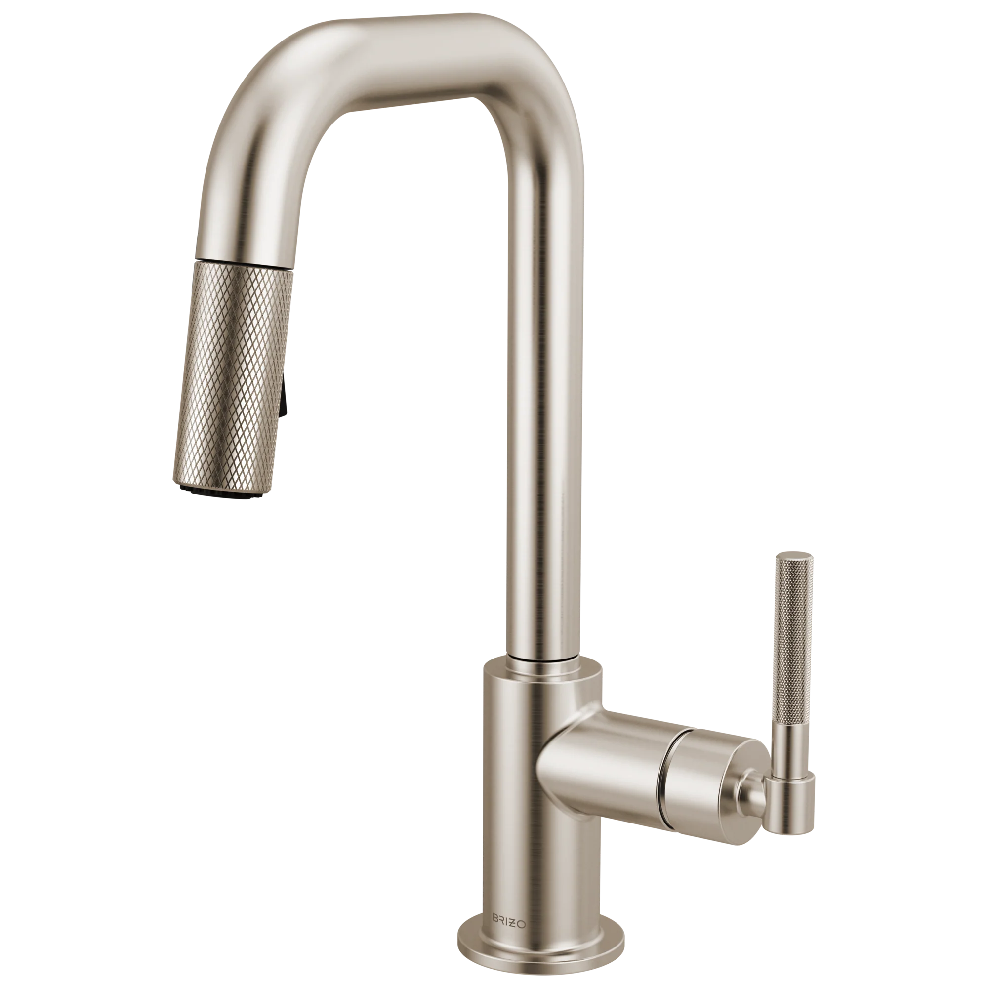 Brizo Litze 63953LF Pull-Down Prep Faucet with Square Spout - Knurled Handle - Image 3