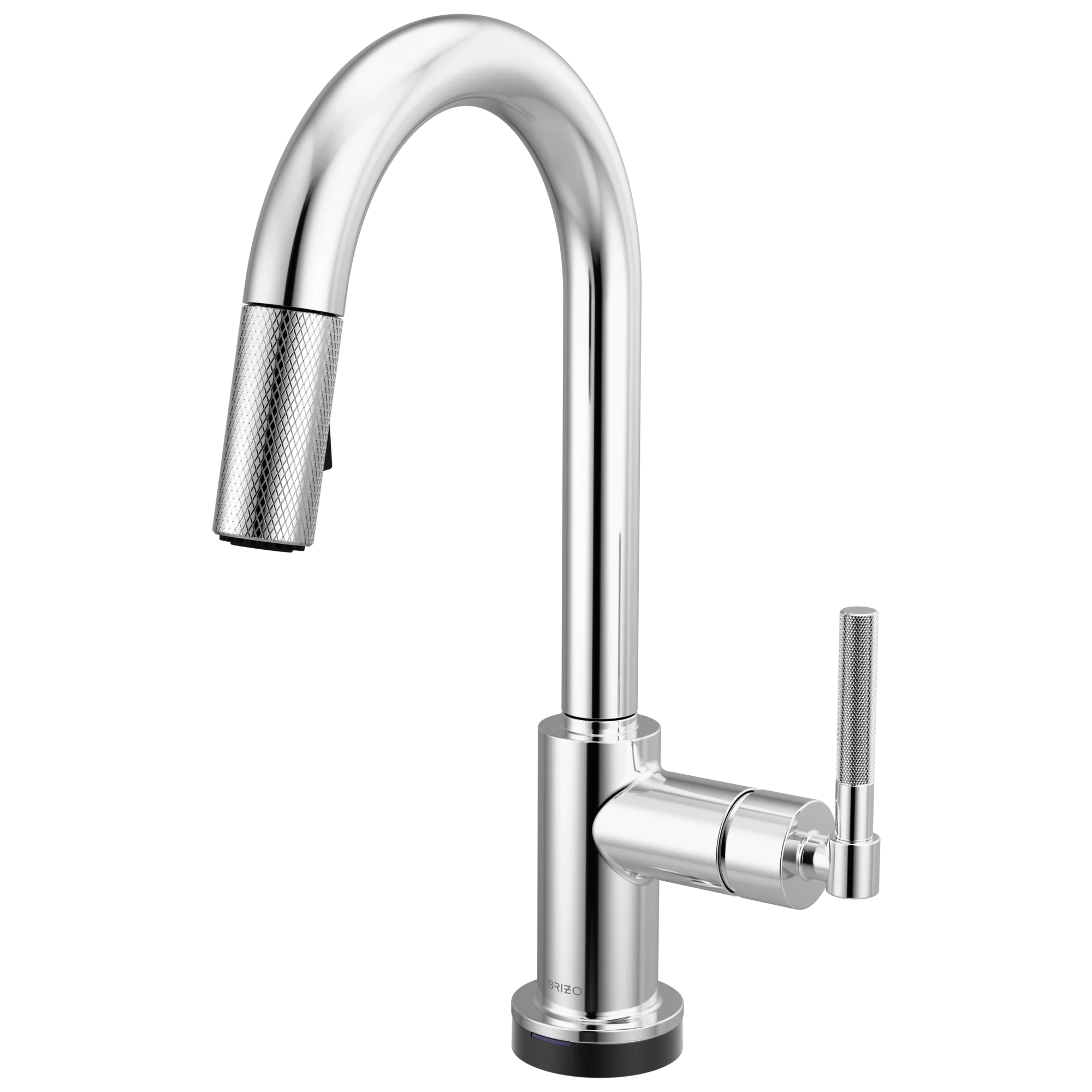 Brizo Litze 64943LF Smarttouch Pull-Down Prep Faucet with Arc Spout - Knurled Handle - Image 2