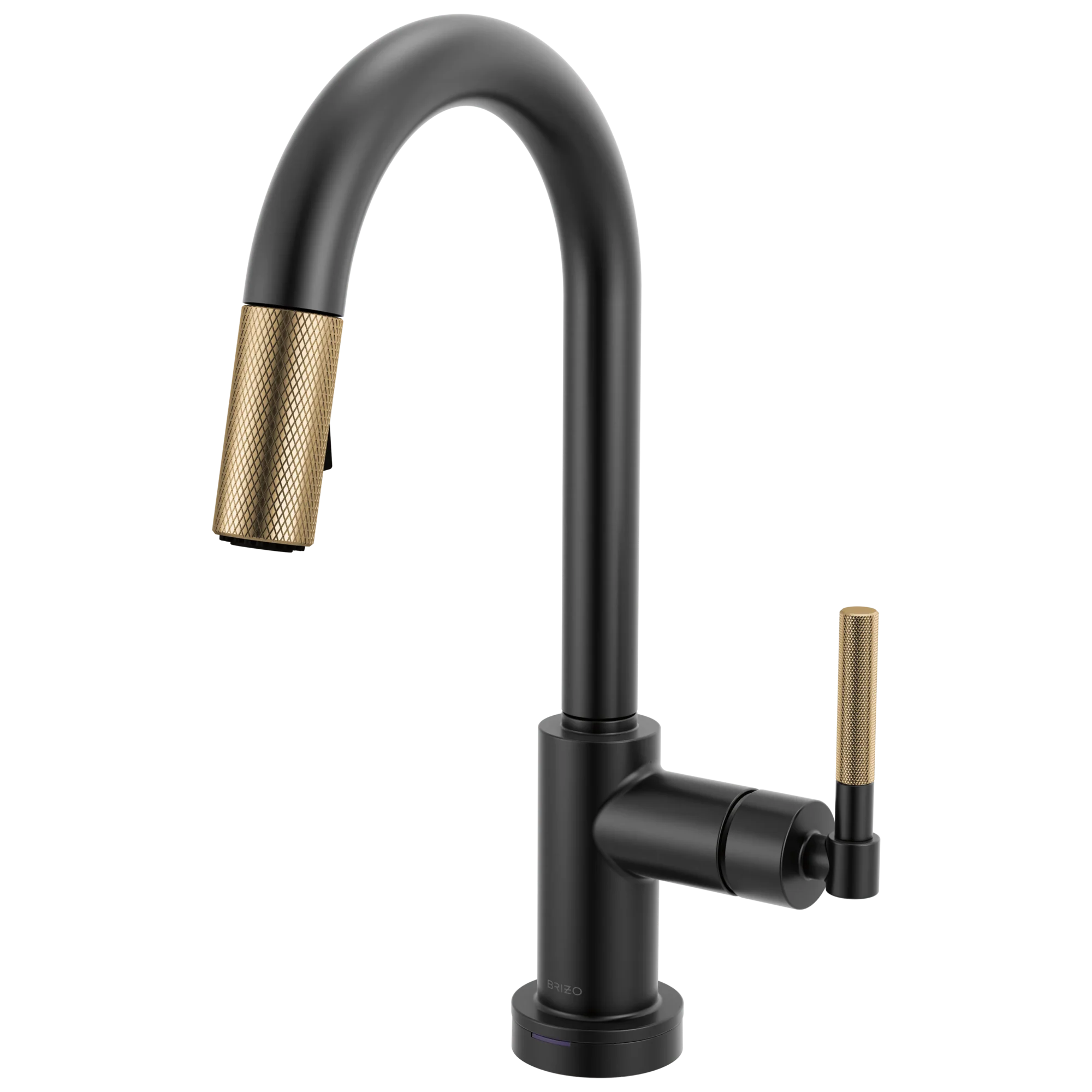 Brizo Litze 64943LF Smarttouch Pull-Down Prep Faucet with Arc Spout - Knurled Handle - Image 3