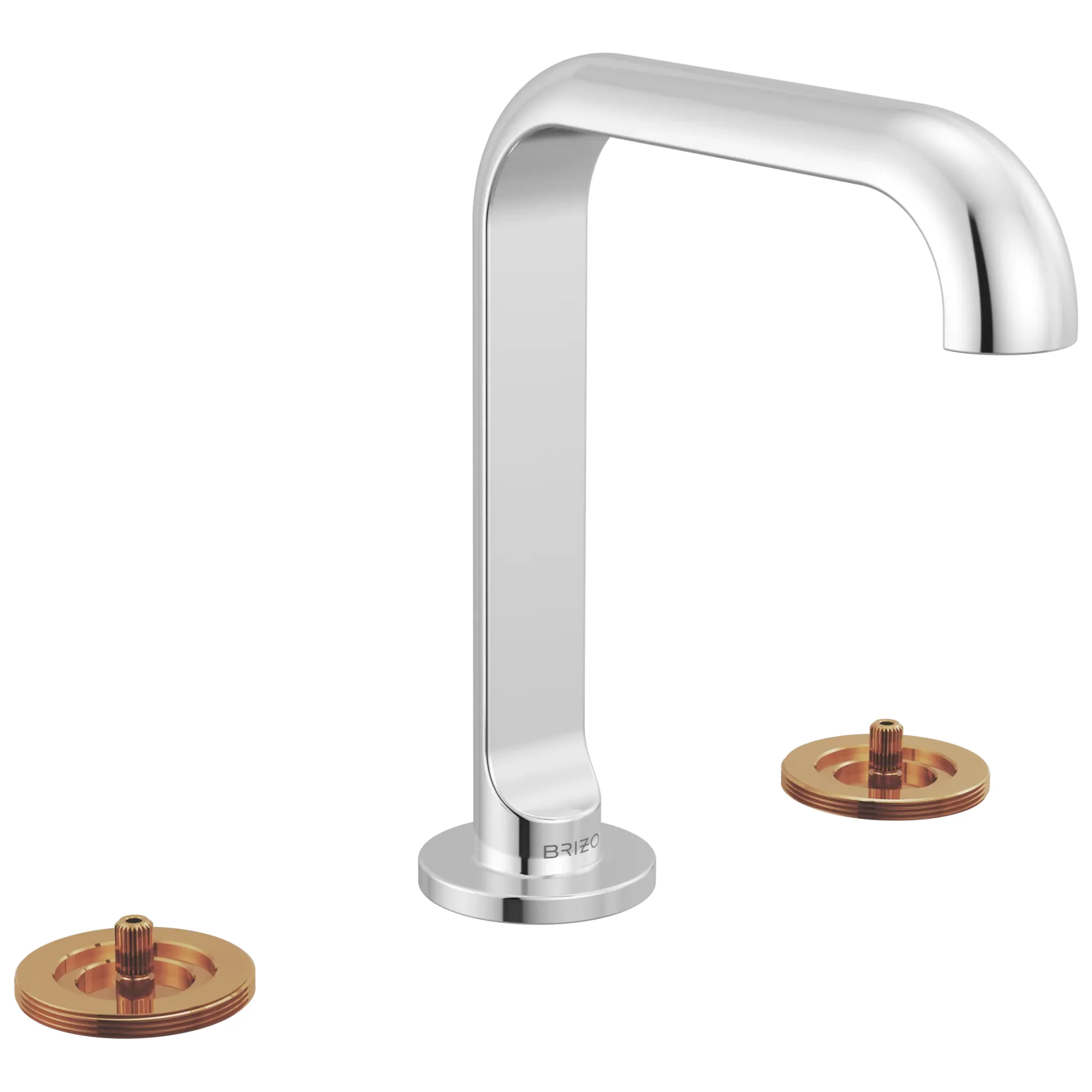 Brizo Roccesco 653111LF Widespread Lavatory Faucet with Square Spout - Less Handles - Image 3