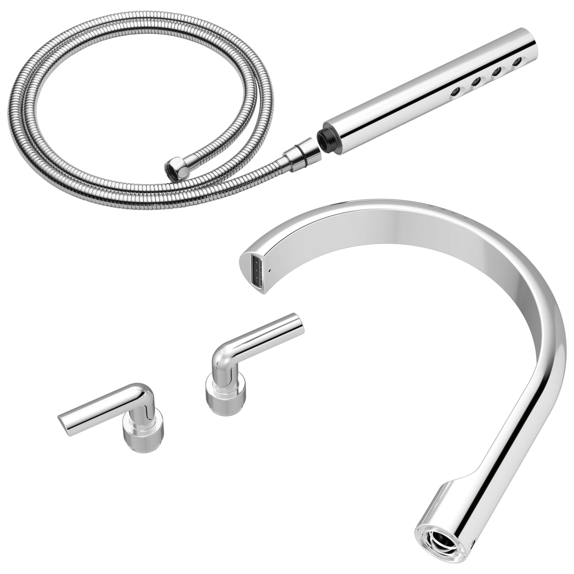 Brizo Roccesco T703111 Two-Handle Tub Filler Trim Kit with Bent Lever Handles - Image 2