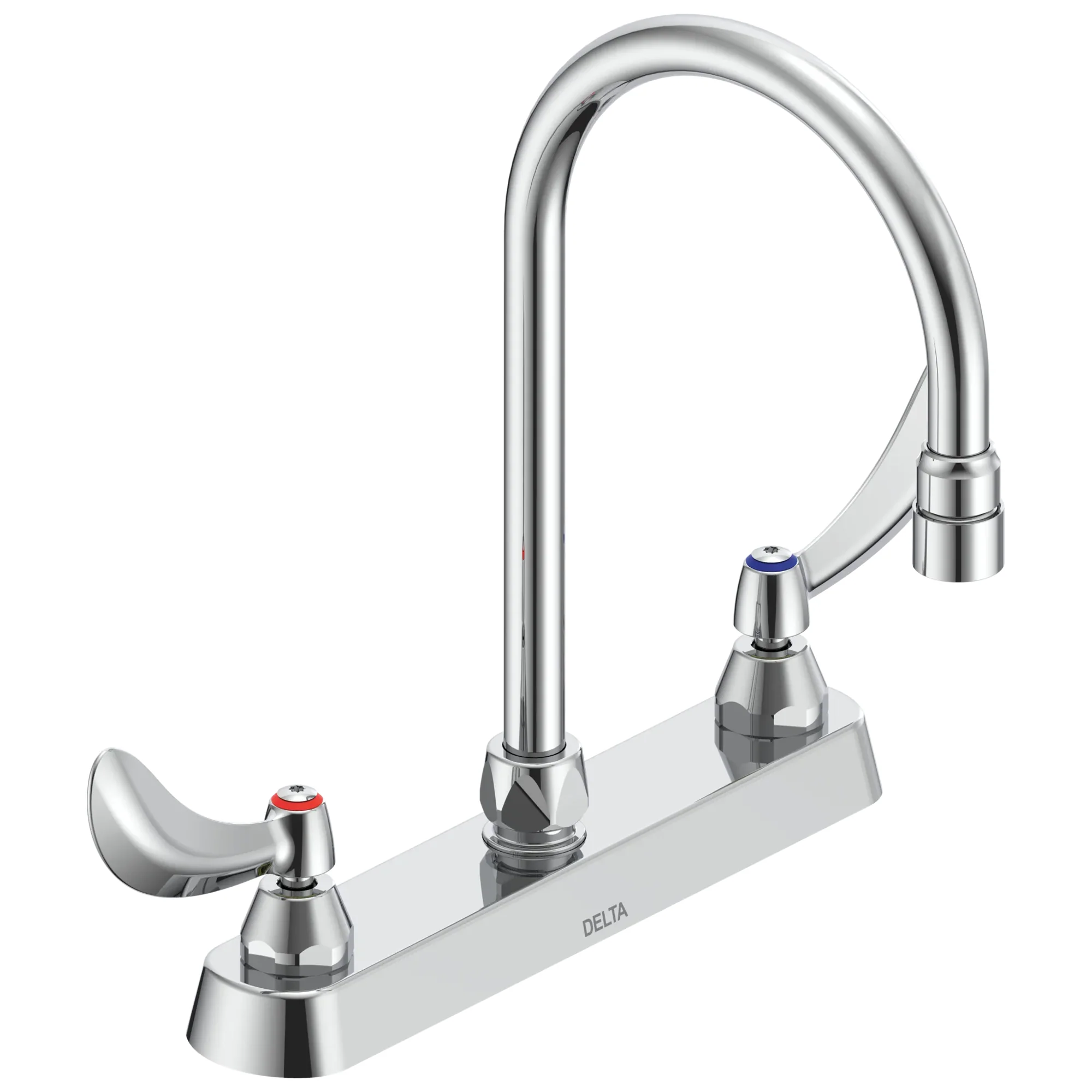 Commercial 26C3 26C3924 Two Handle 8 In Cast Deck-Mount Faucet