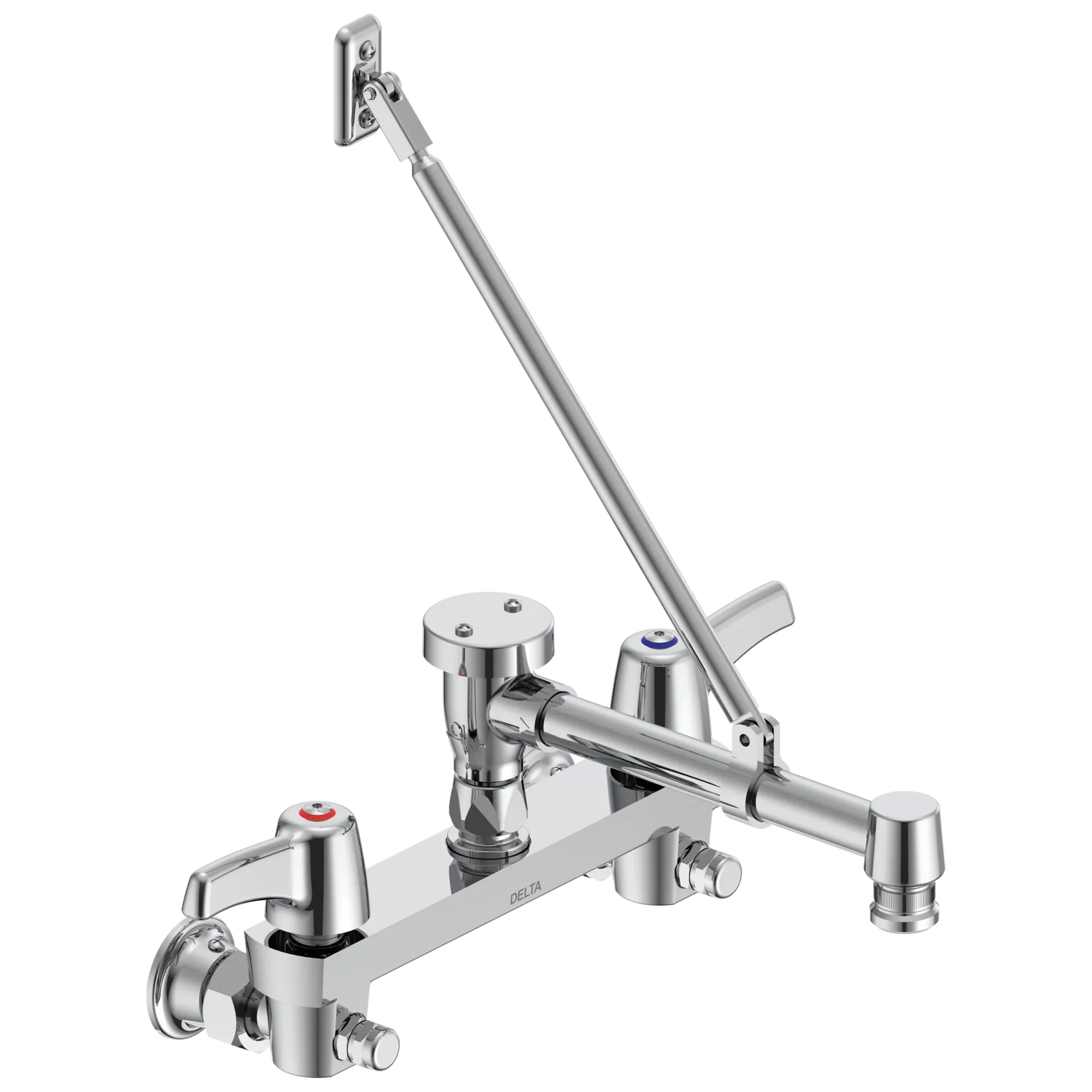 Commercial 28C / T9 28T2383 Two Handle 8 In Wallmount Service Sink Faucet