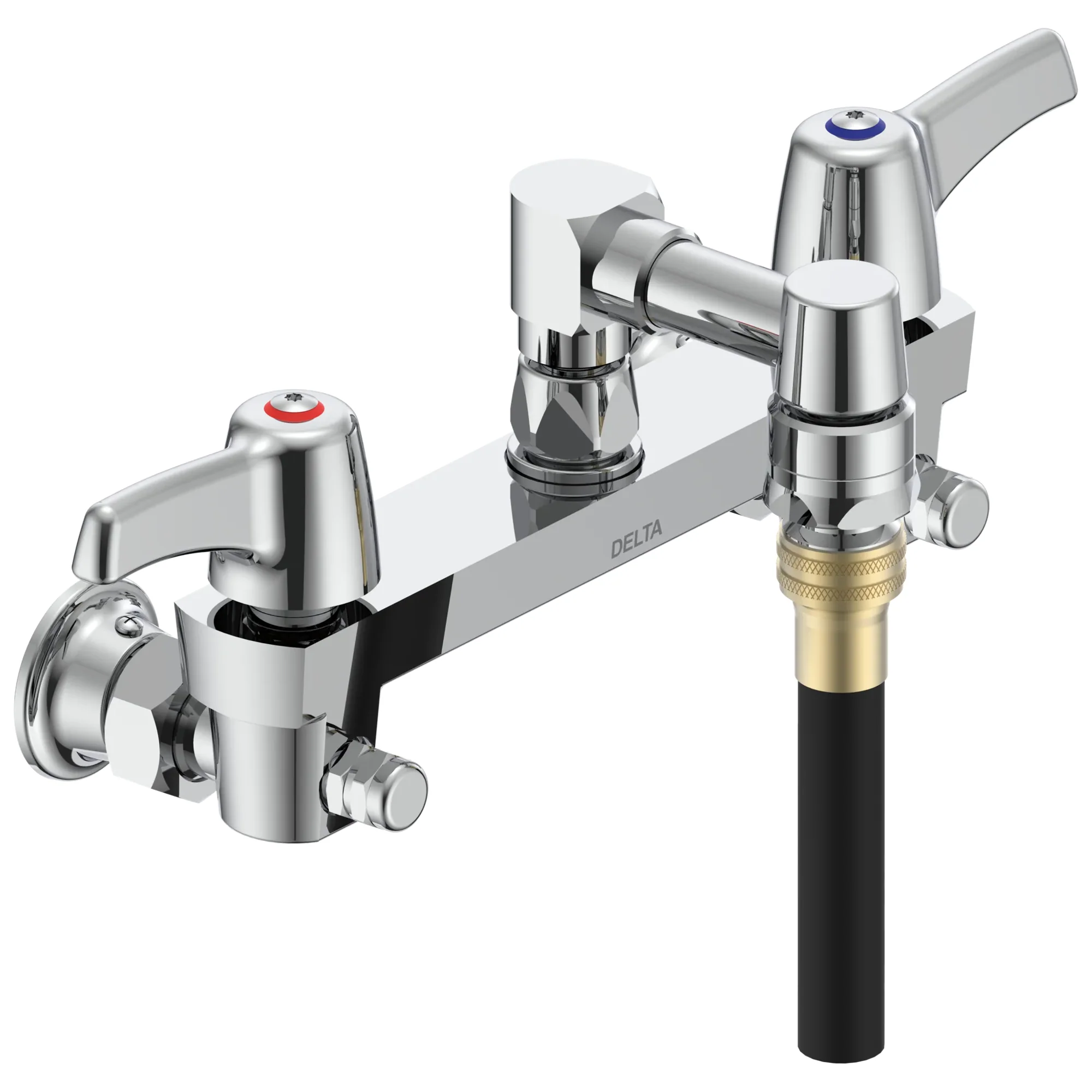 Commercial 28C / T9 28T8073 Two Handle 8 In Wallmount Service Sink Faucet
