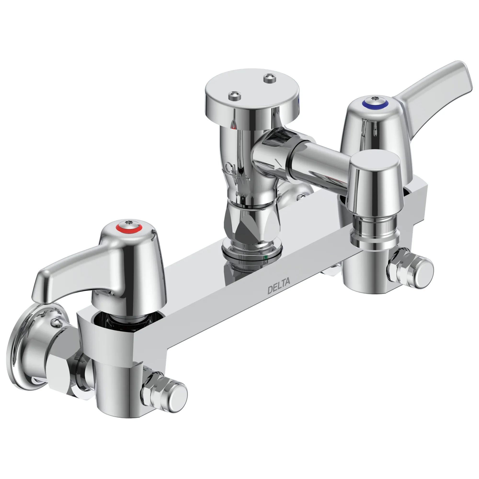 Commercial 28C / T9 28T8083 Two Handle 8 In Wallmount Service Sink Faucet