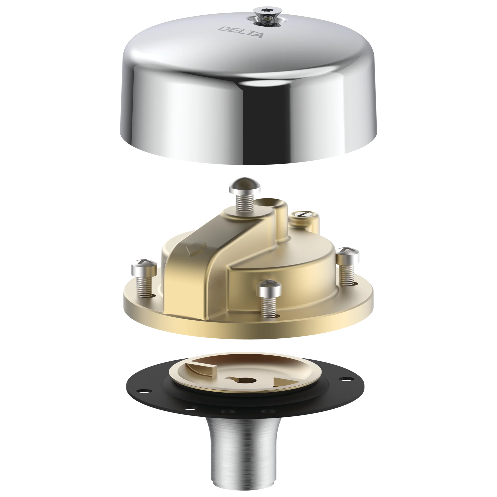Commercial Instit Parts 061213A WC Retrofit Complete (inc. Cover, Cap, Diaphragm Guide & Pin)