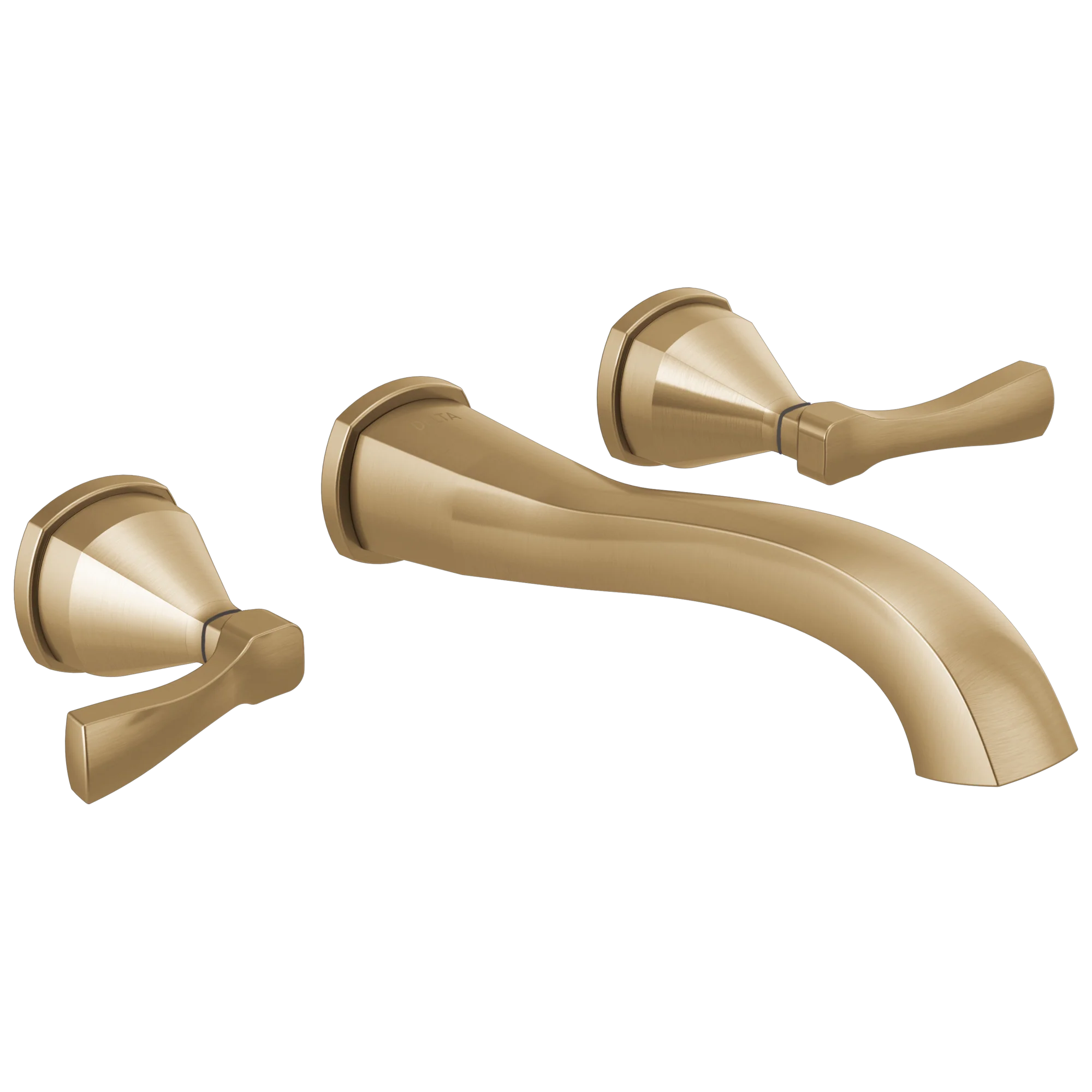 Delta Stryke T3576LF Two Handle Wall Mount Bathroom Faucet Trim