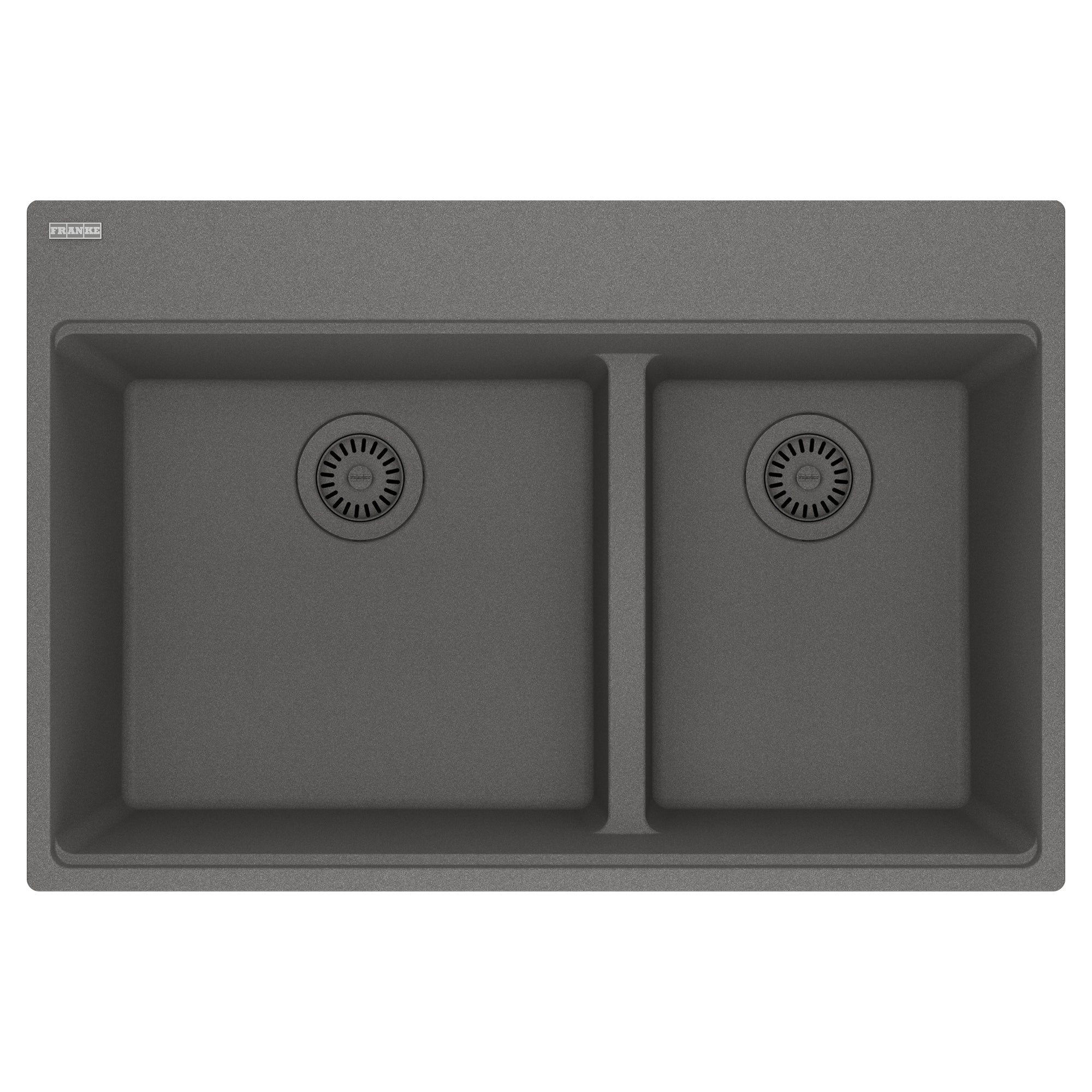 Franke Maris MAG6601812LD Dual Mount Double Bowl 33 x 22 in Granite Kitchen Sink - Image 2