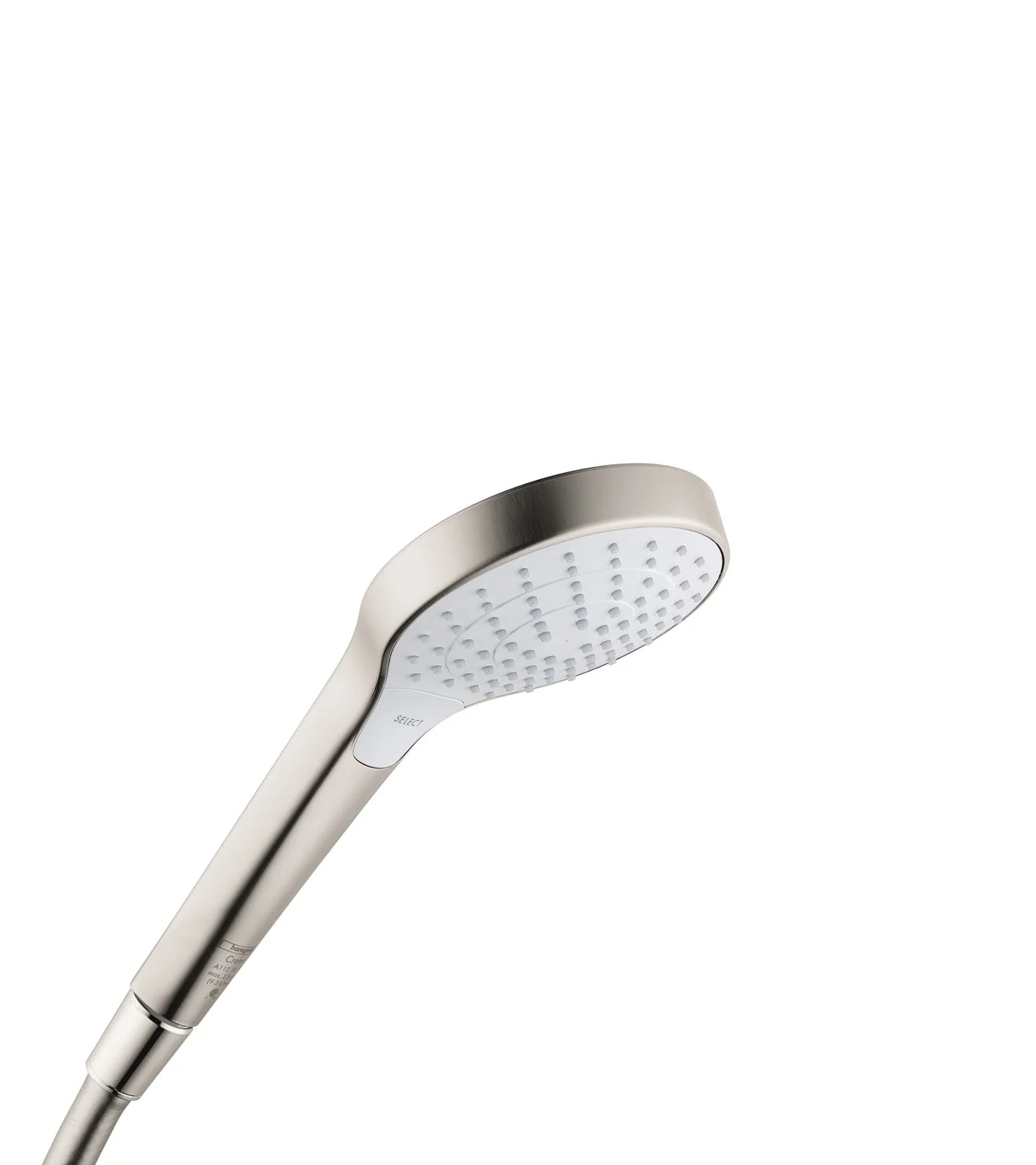 hansgrohe 26803401 Croma Select S 2.5 GPM Vario-Function Handshower with Select and Quick Clean Technologies in Chrome/White - Image 3