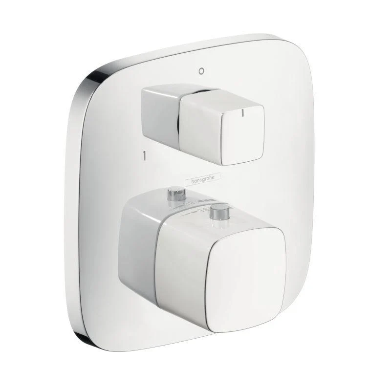 hansgrohe 15771001 Pura Vida Thermostatic Valve Trim with Integrated Diverter and Volume Controls - Less Valve in Chrome - Image 2