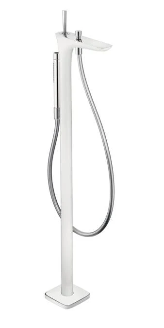 hansgrohe 15473001 Pura Vida Tub Filler Faucet Free Standing with 2.5 GPM Multi Function Hand Shower in Chrome - Image 2