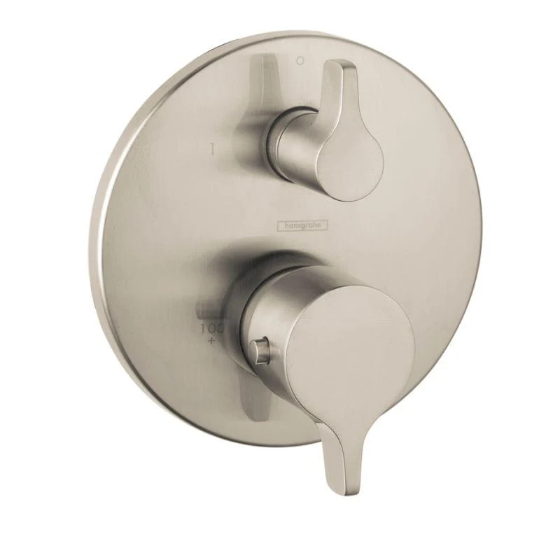 hansgrohe 04353000 S/E Thermostatic Valve Trim with Integrated Diverter and Volume Controls - Less Valve in Chrome - Image 2