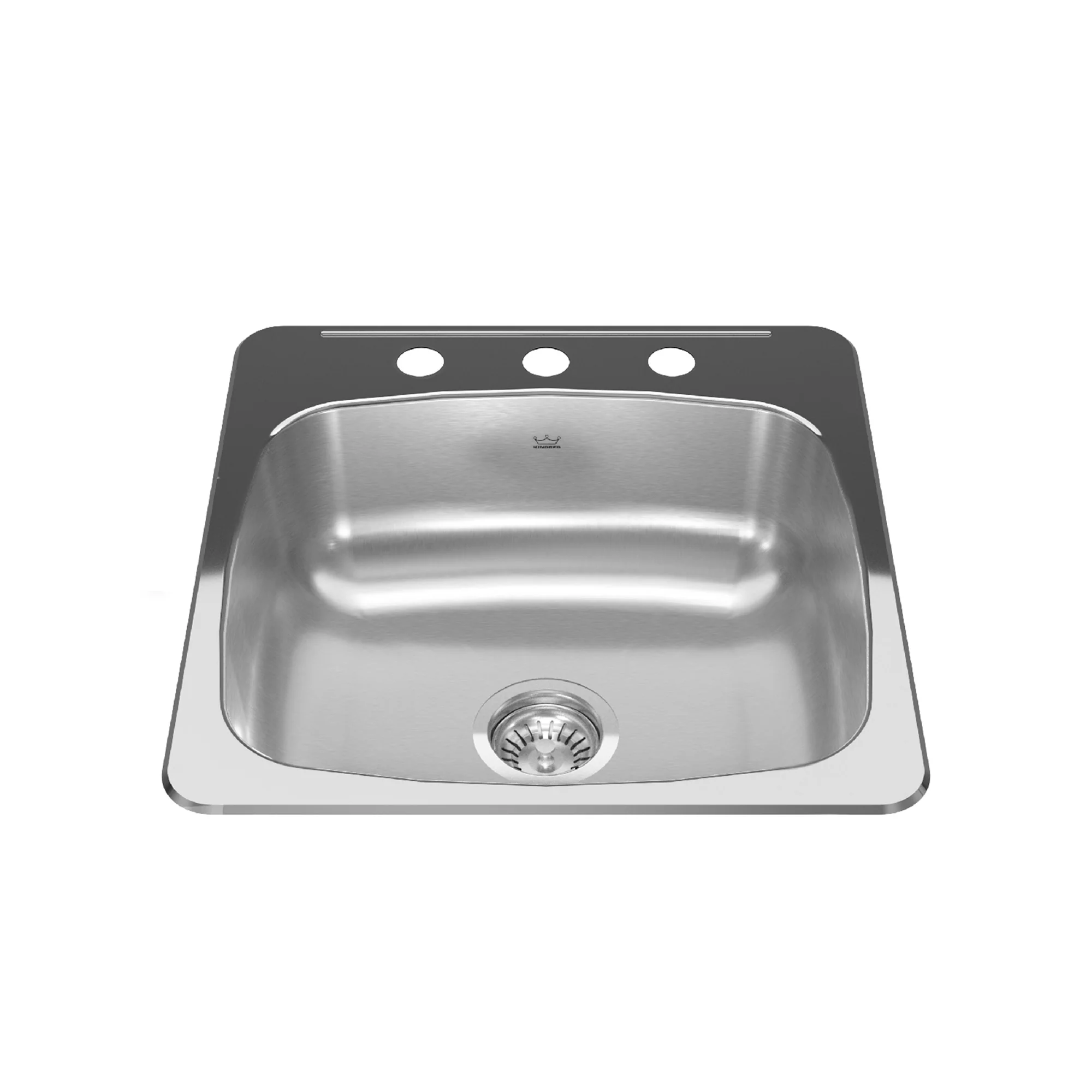 Kindred Reginox Drop-In Single Bowl 20.13 x 20.56 in Stainless Steel Kitchen Sink - Image 2