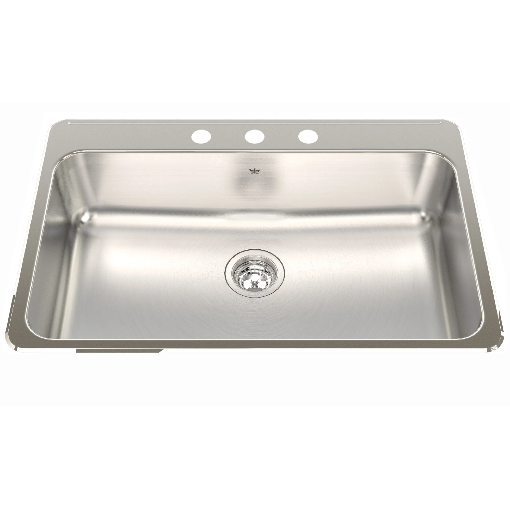 Kindred Steel Queen Drop-In Single Bowl 31.25 x 20.5 in Stainless Steel Kitchen Sink - Image 2