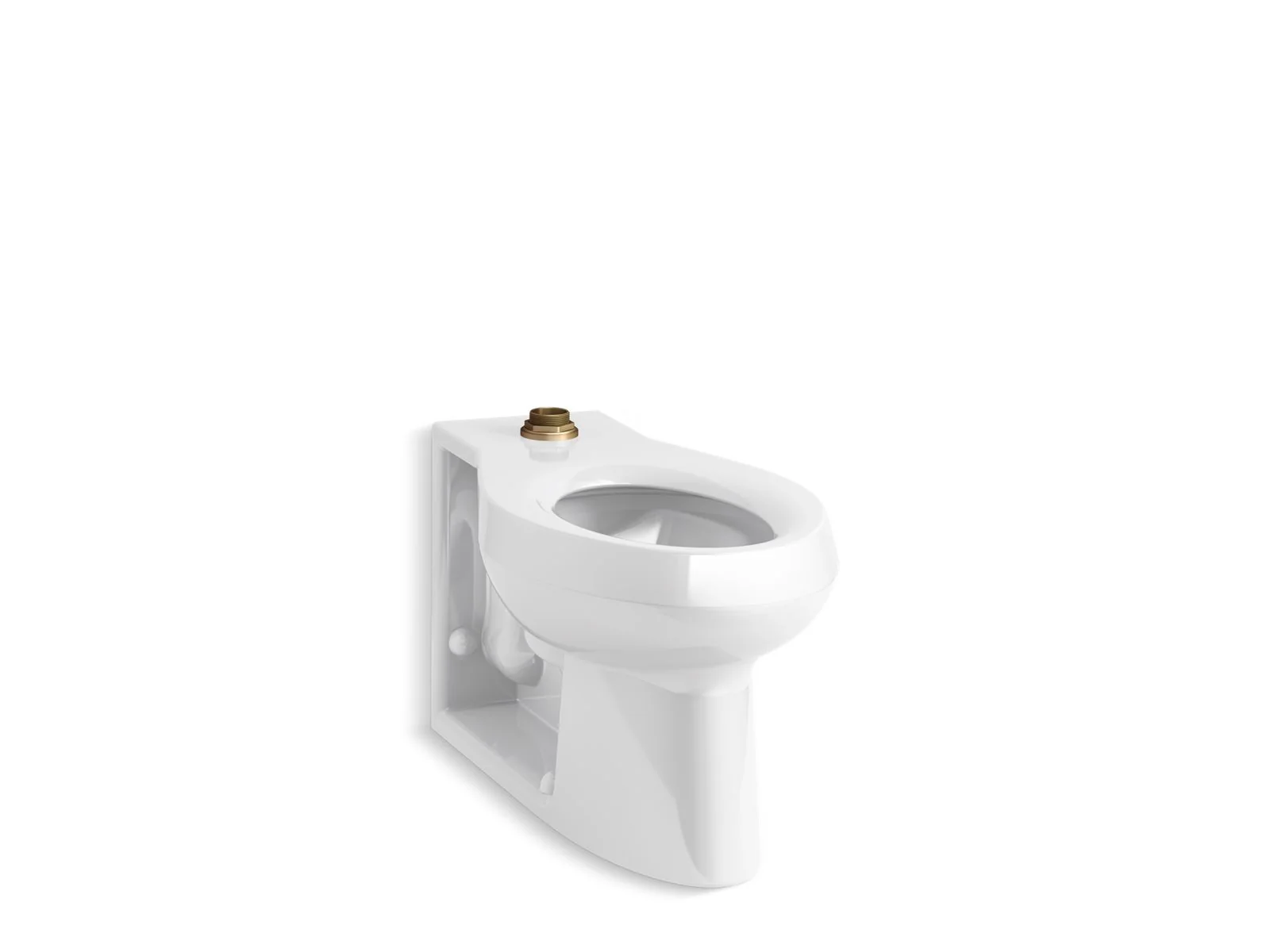 KOHLER K-4388 Anglesey Floor-mount top spud flushometer bowl with integral seat - Image 2