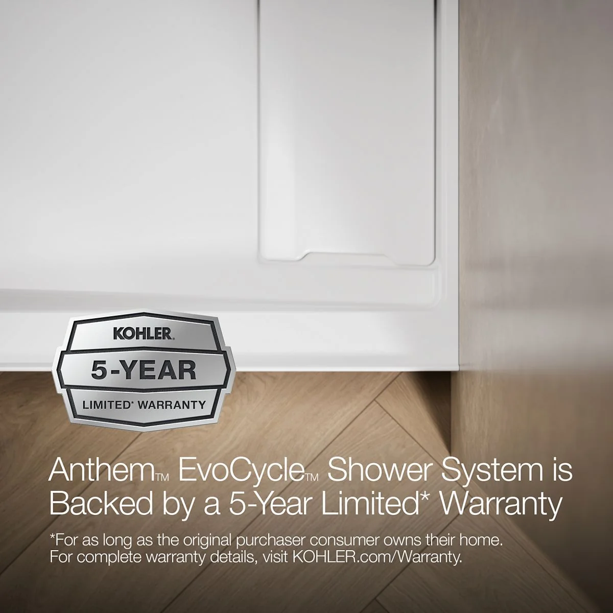 KOHLER K-33478 Anthem EvoCycle 48" x 36" alcove shower base, right drain - Image 3