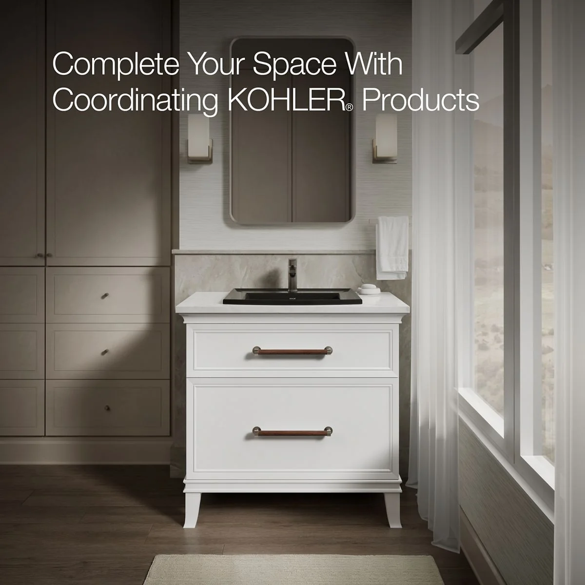 KOHLER K-2356-1 Archer 22-3/4" rectangular drop-in bathroom sink - Image 19