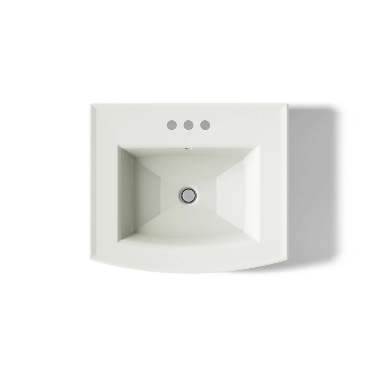 KOHLER K-2359-4 Archer 24" rectangular pedestal bathroom sink - Image 12