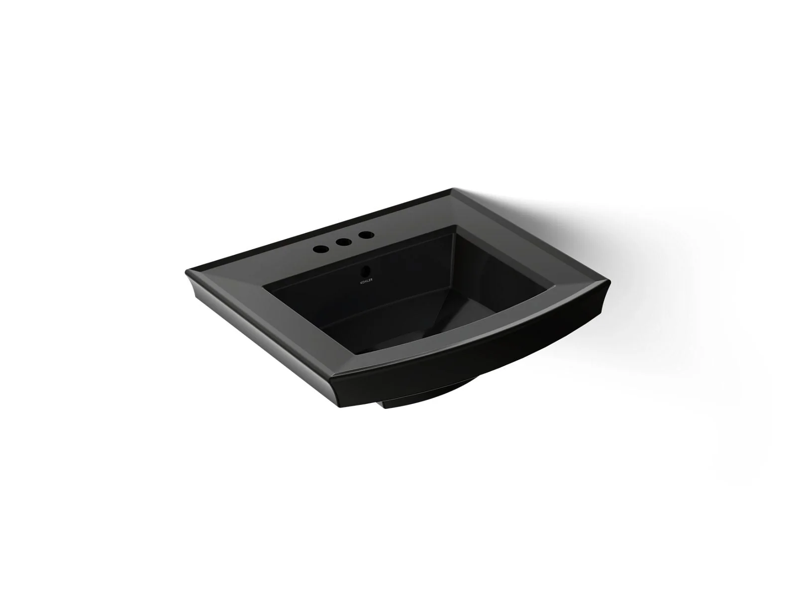 KOHLER K-2358-4 Archer 24" rectangular pedestal bathroom sink - Image 15