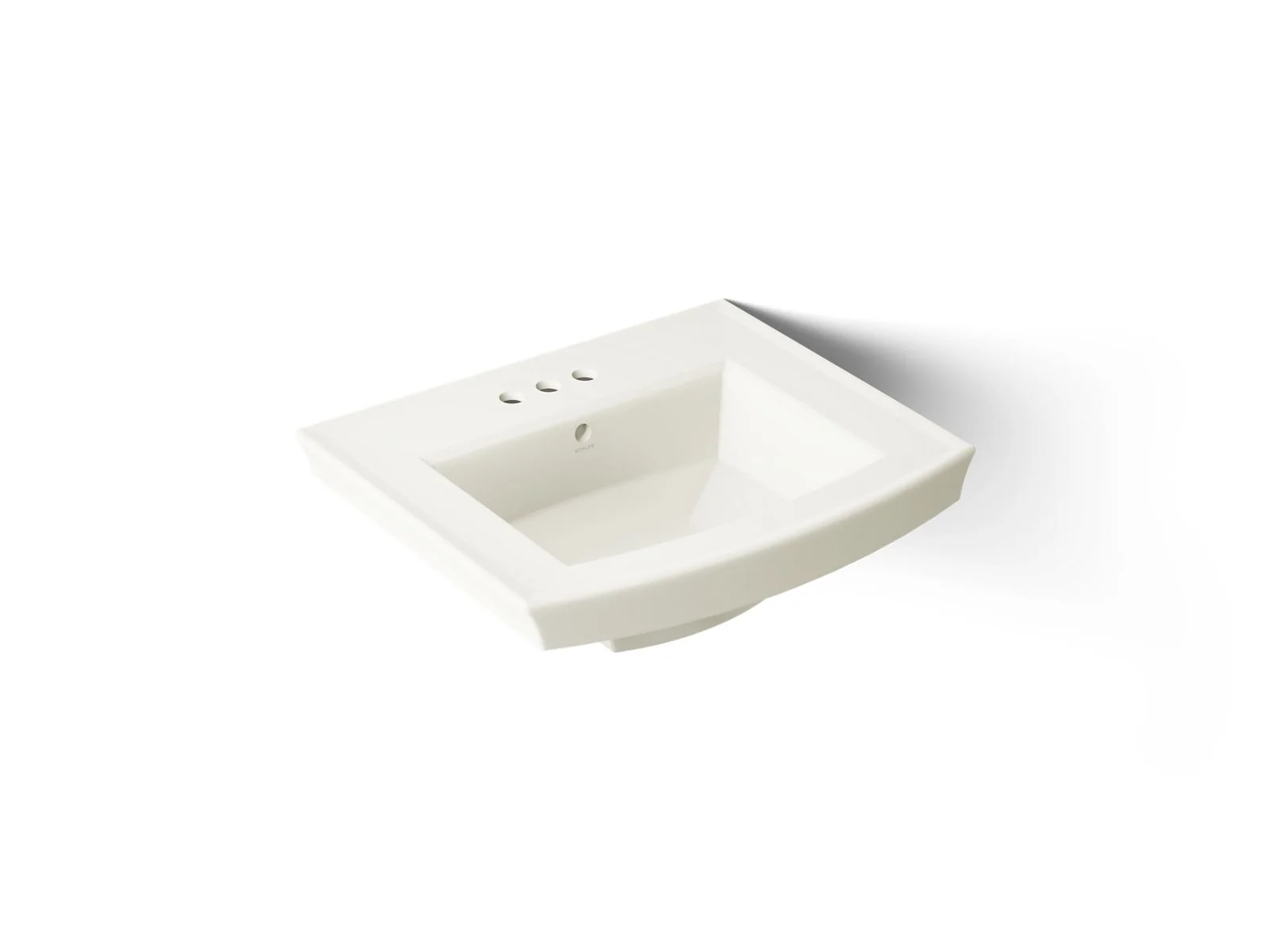 KOHLER K-2358-4 Archer 24" rectangular pedestal bathroom sink - Image 5