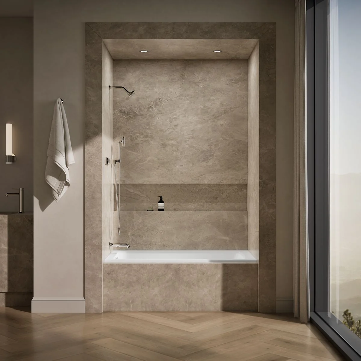 KOHLER K-1946-LW Archer 60" x 30" alcove bath with Bask heated surface, left drain - Image 20