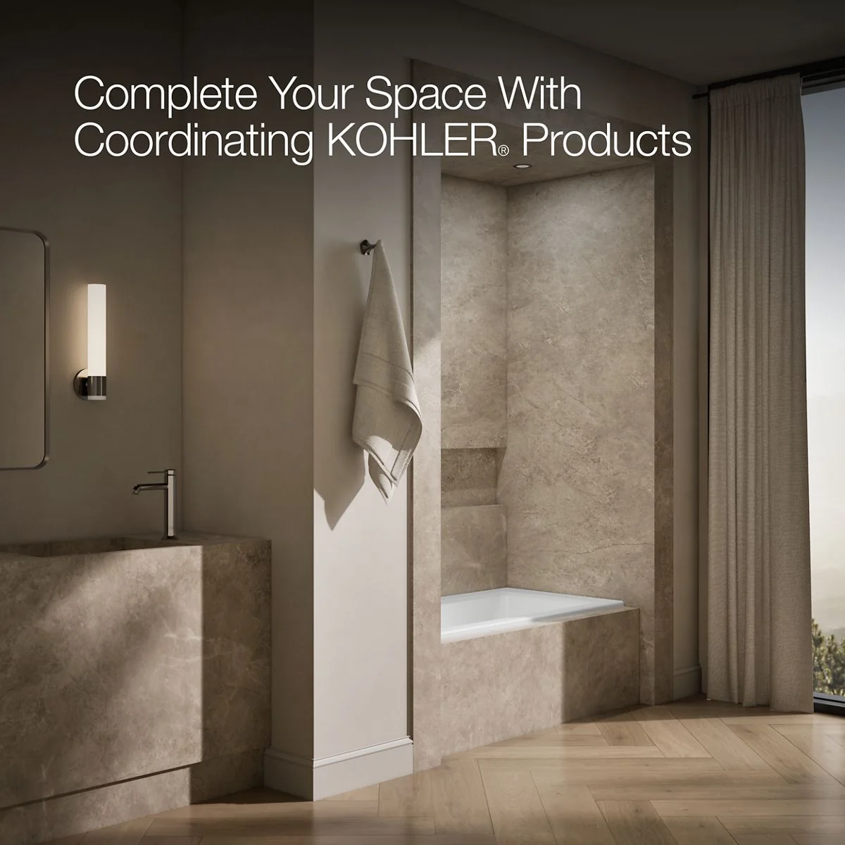 KOHLER K-1946-LW Archer 60" x 30" alcove bath with Bask heated surface, left drain - Image 21