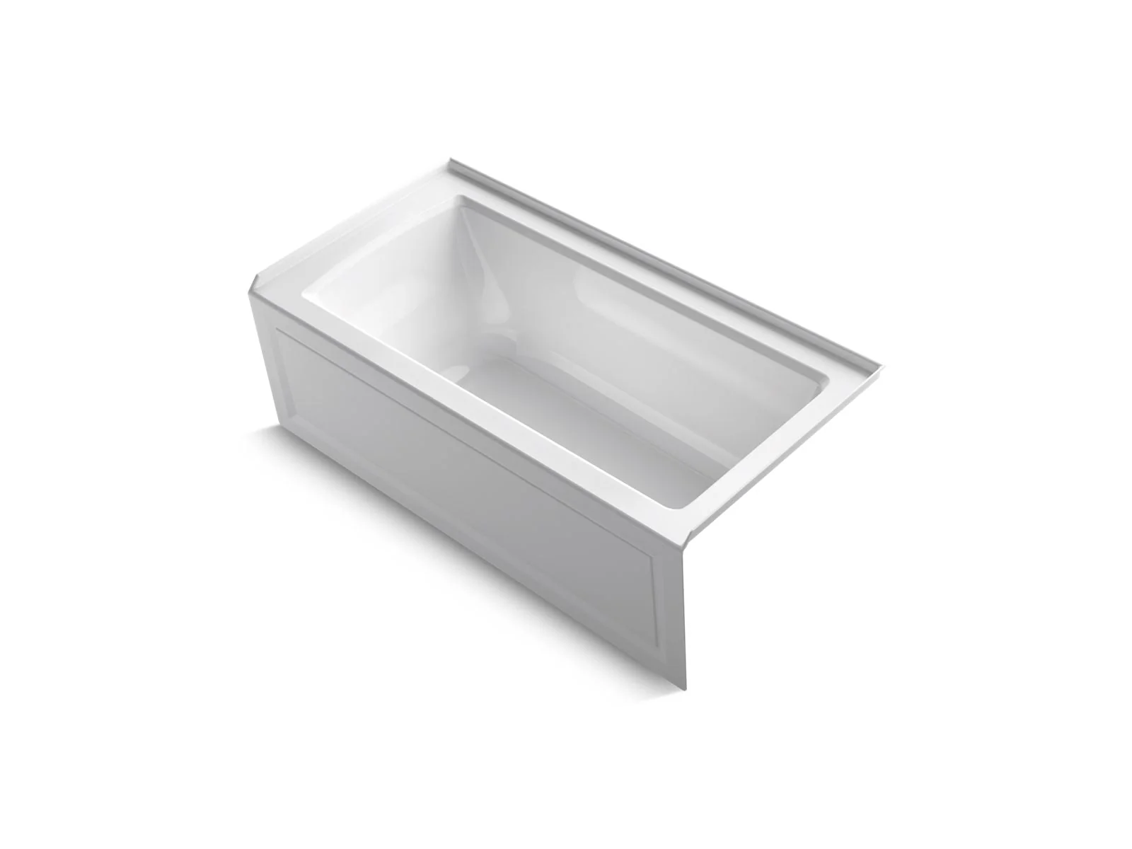 KOHLER K-1946-RAW Archer 60" x 30" alcove bath with Bask heated surface, right drain