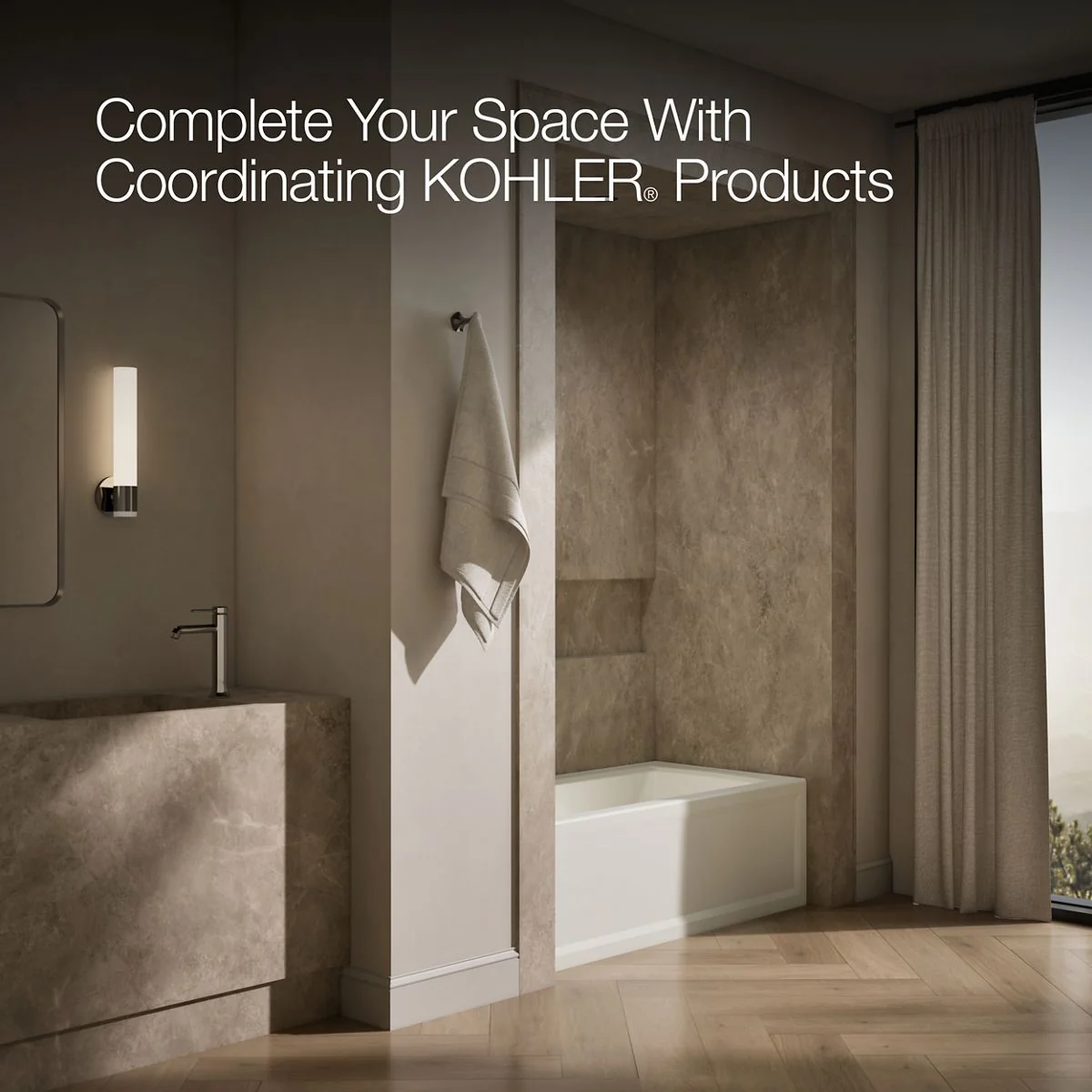 KOHLER K-1946-LA Archer 60" x 30" alcove bath, left drain - Image 11