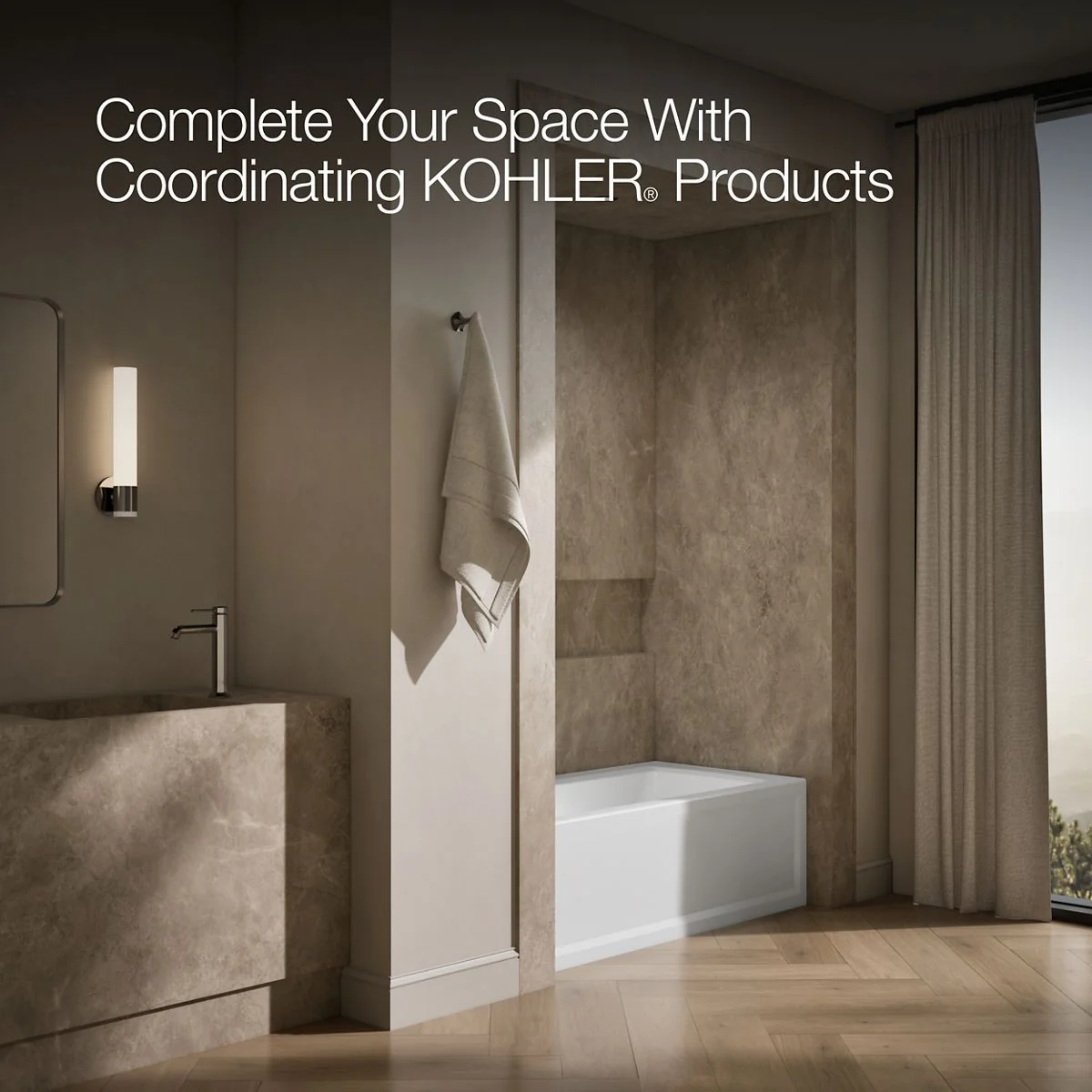 KOHLER K-1946-LA Archer 60" x 30" alcove bath, left drain - Image 16