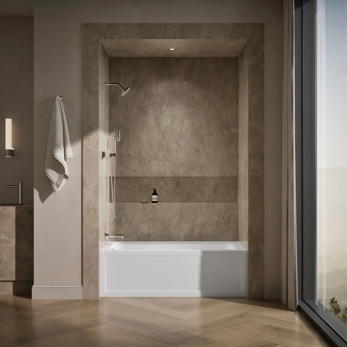 KOHLER K-1946-LA Archer 60" x 30" alcove bath, left drain - Image 17