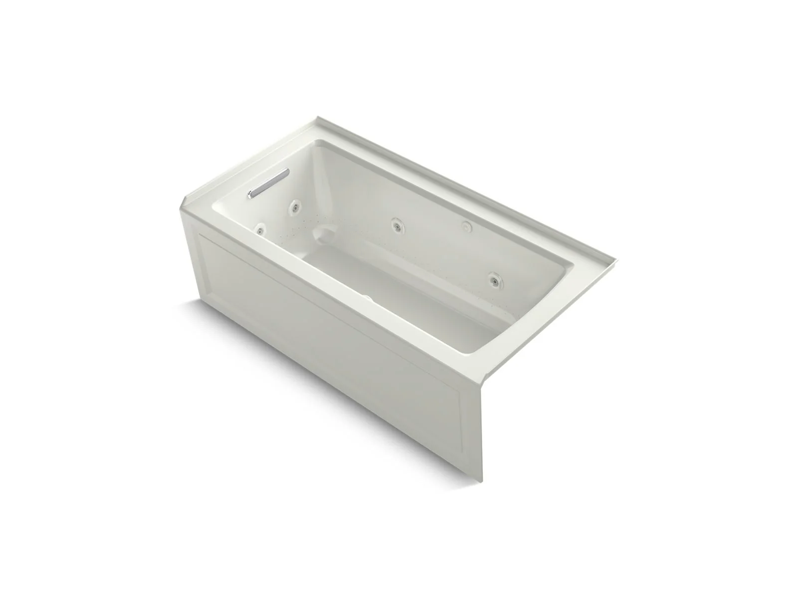 KOHLER K-1947-XGHLA Archer 60" x 30" alcove Heated BubbleMassage air bath and whirlpool, left drain - Image 6