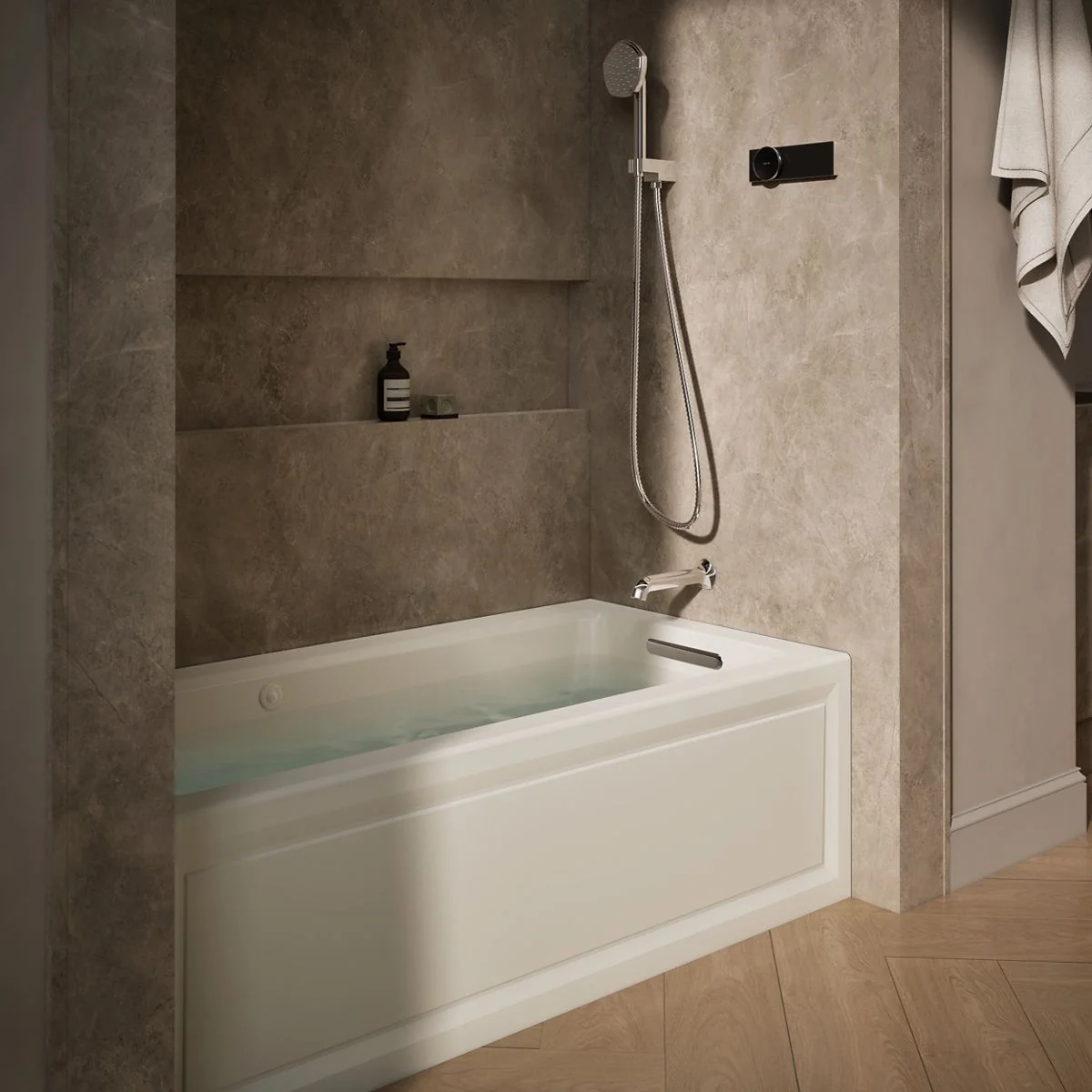 KOHLER K-1947-XGHRA Archer 60" x 30" alcove Heated BubbleMassage air bath and whirlpool, right drain - Image 24
