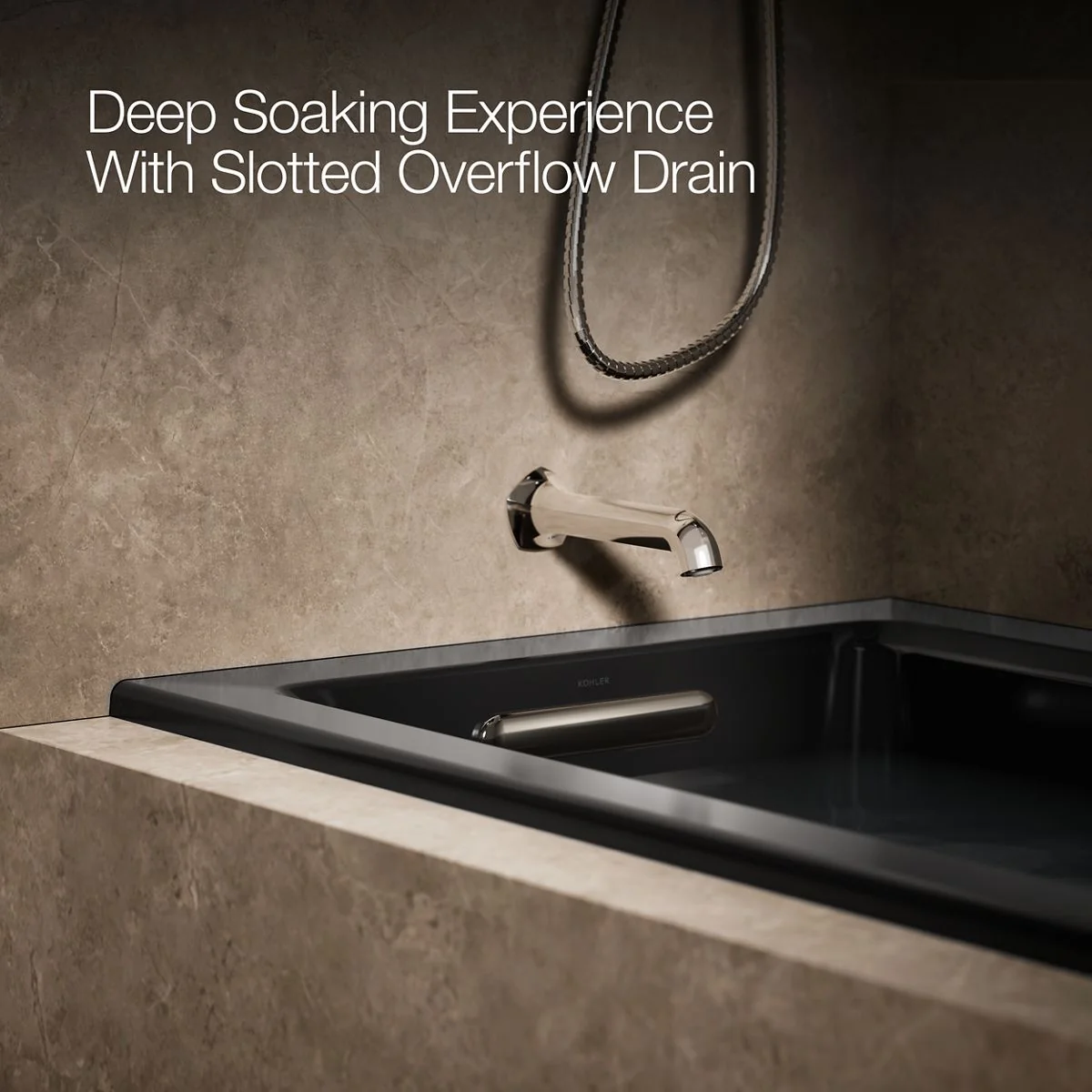 KOHLER K-1947-LW Archer 60" x 30" alcove whirlpool bath with Bask heated surface, left drain - Image 15