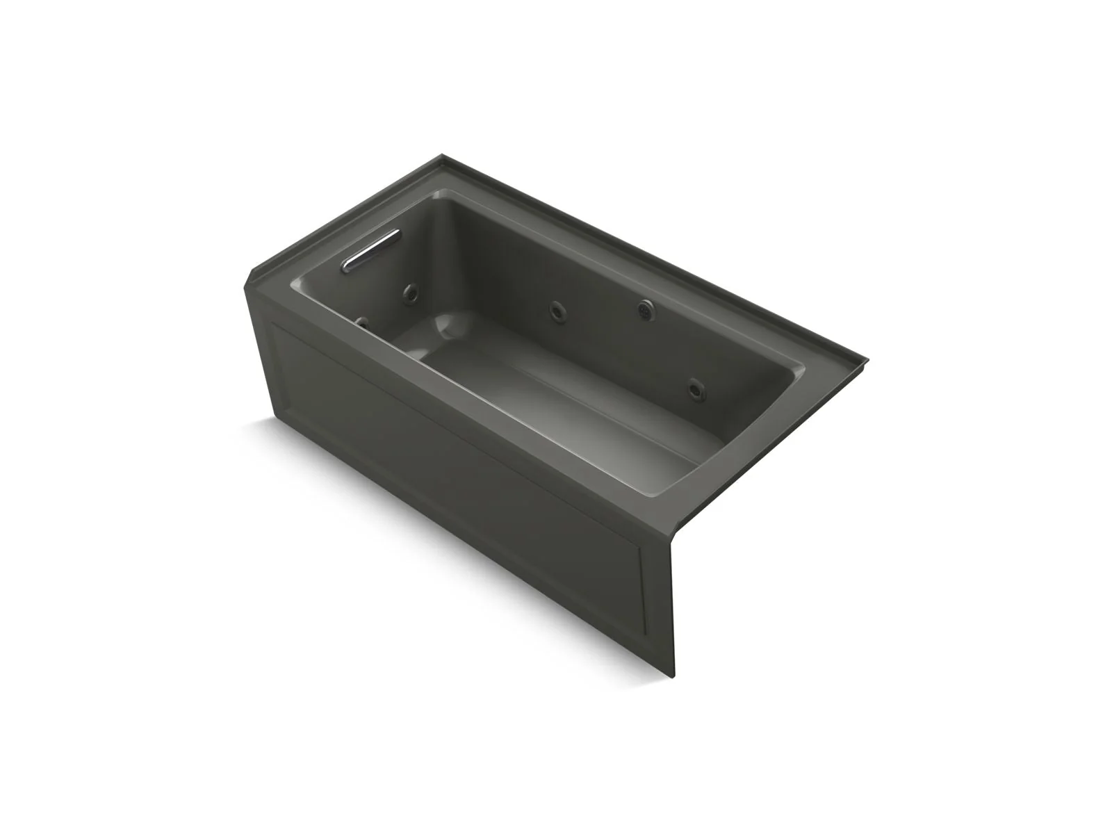 KOHLER K-1947-LAW Archer 60" x 30" alcove whirlpool bath with Bask heated surface, left drain - Image 2