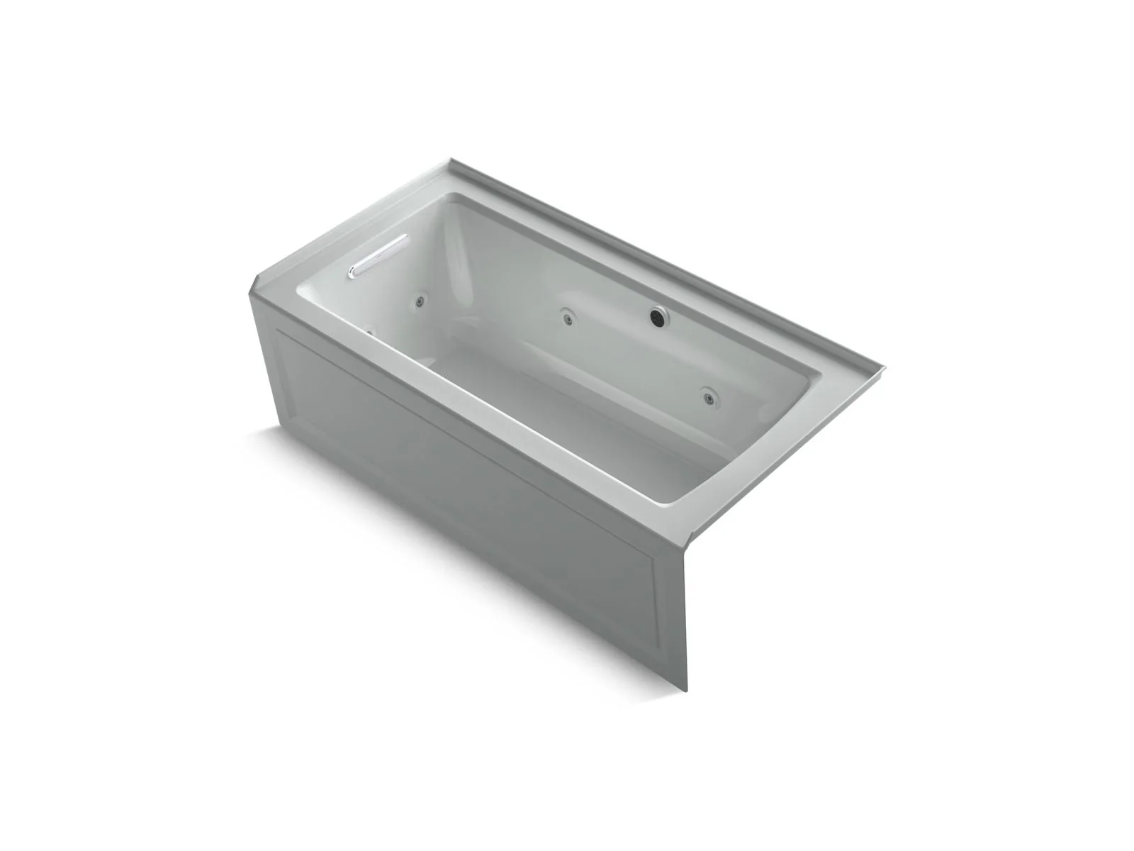 KOHLER K-1947-LAW Archer 60" x 30" alcove whirlpool bath with Bask heated surface, left drain - Image 4