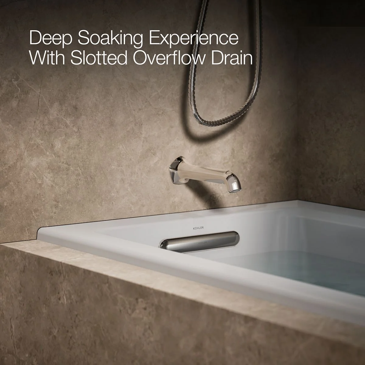 KOHLER K-1947-LW Archer 60" x 30" alcove whirlpool bath with Bask heated surface, left drain - Image 20