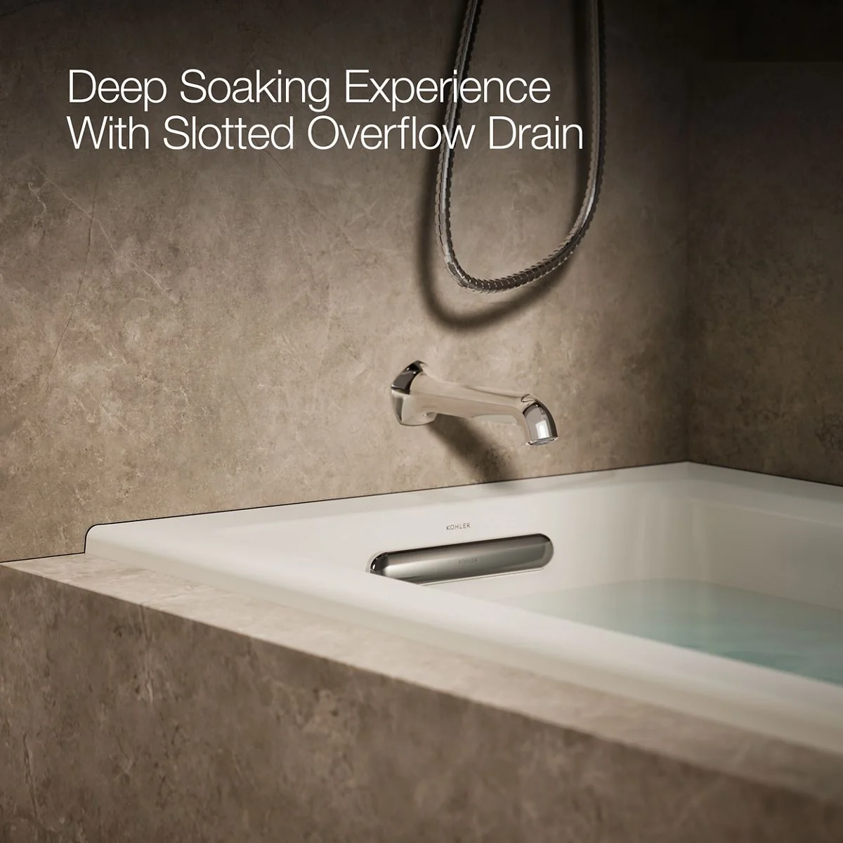KOHLER K-1947-LW Archer 60" x 30" alcove whirlpool bath with Bask heated surface, left drain - Image 25