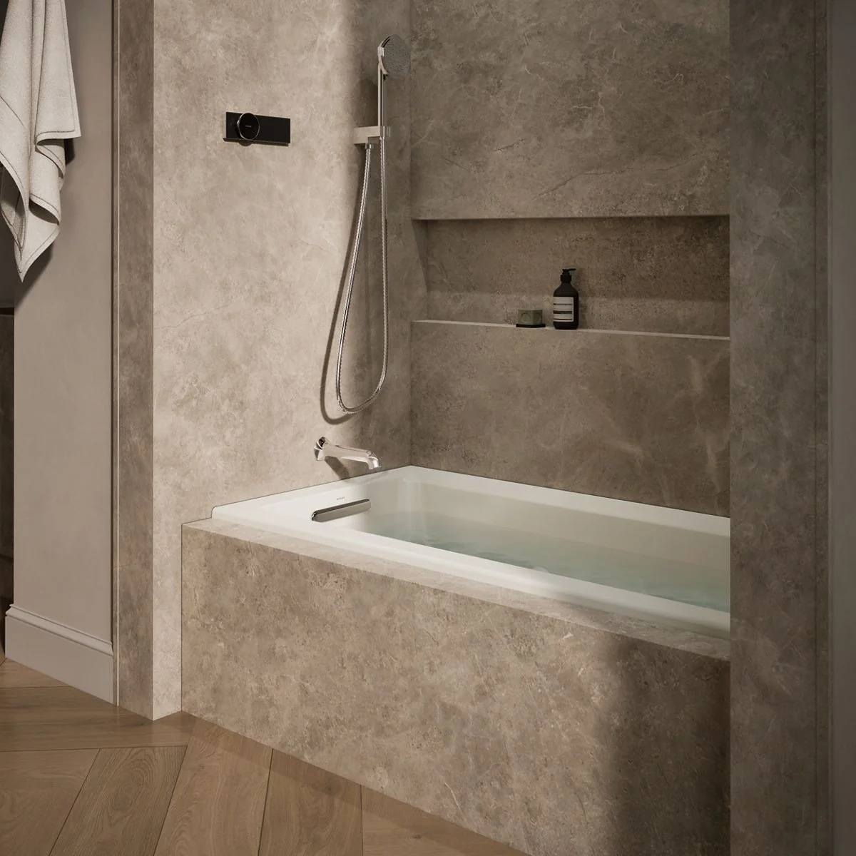 KOHLER K-1947-L Archer 60" x 30" alcove whirlpool bath, left drain - Image 23