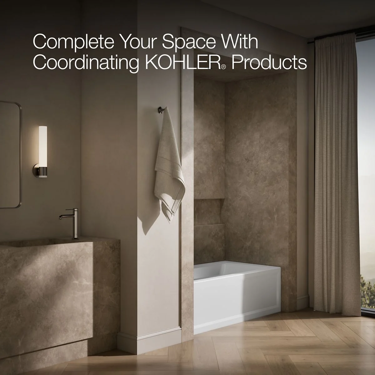 KOHLER K-1123-LAW Archer 60" x 32" alcove bath with Bask heated surface, left drain - Image 9